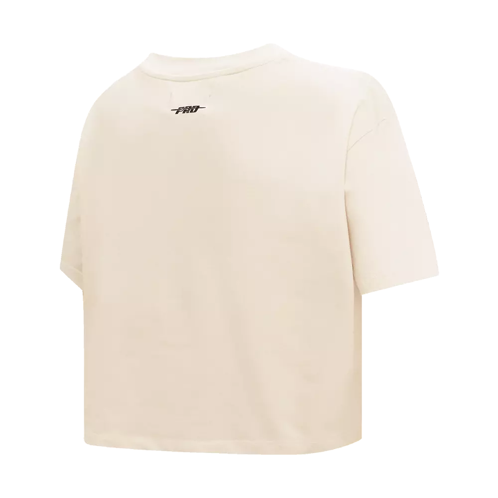 Pro Standard Women's Boston Celtics Retro Classic Boxy Tee - Eggshell - EGGSHELL