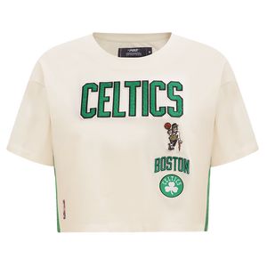 Pro Standard Women's Boston Celtics Retro Classic Boxy Tee - Eggshell