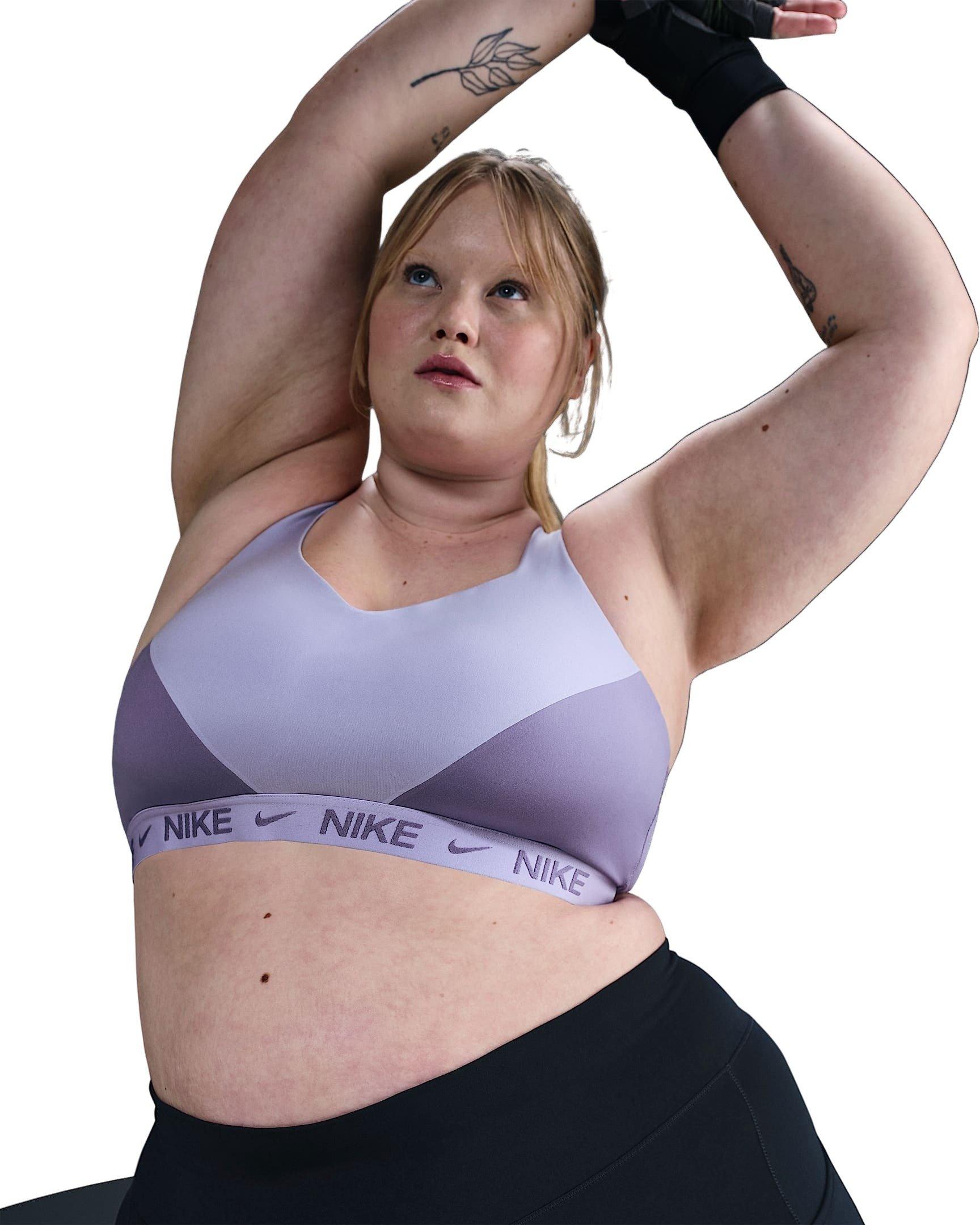 Nike Women's Dri-FIT Indy Adjustable High Padded Sports Bra -Purple - PURPLE Thumbnail View 1