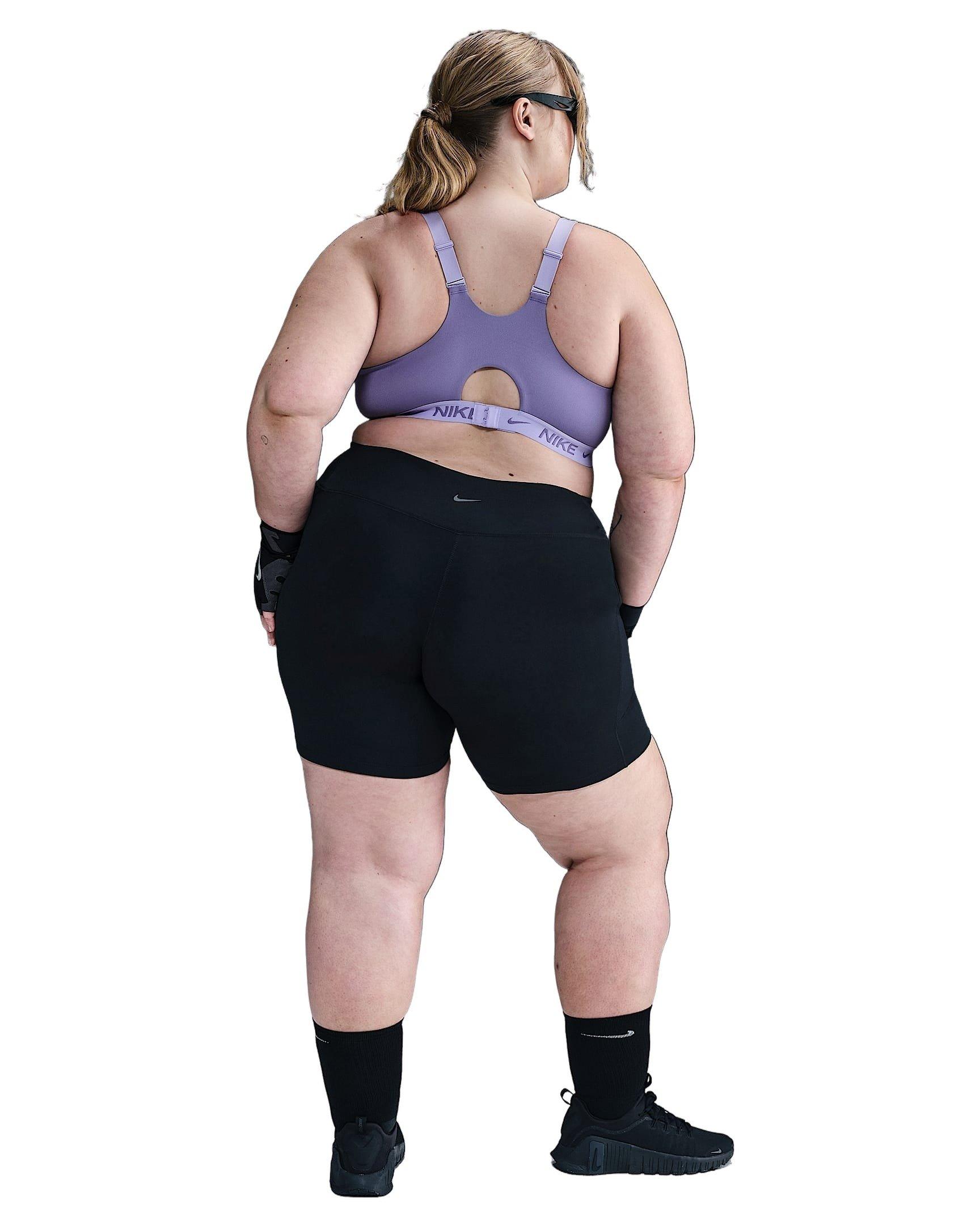 Nike Women's Dri-FIT Indy Adjustable High Padded Sports Bra -Purple - PURPLE Thumbnail View 5