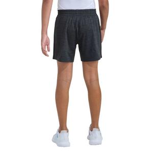 adidas Big Girls' 3-Sripes Melange Short -Grey