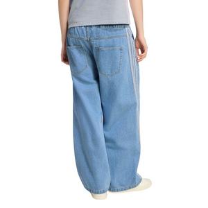 adidas Women's Stadium Light Washed Denim Loose Fit Pants - Lt Blue - LT BLUE