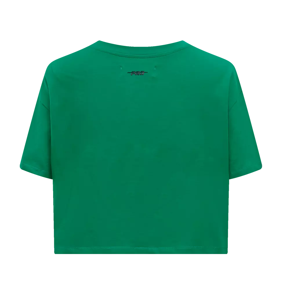 Pro Standard Women's Boston Celtics Retro Classic Boxy Tee - Green - GREEN