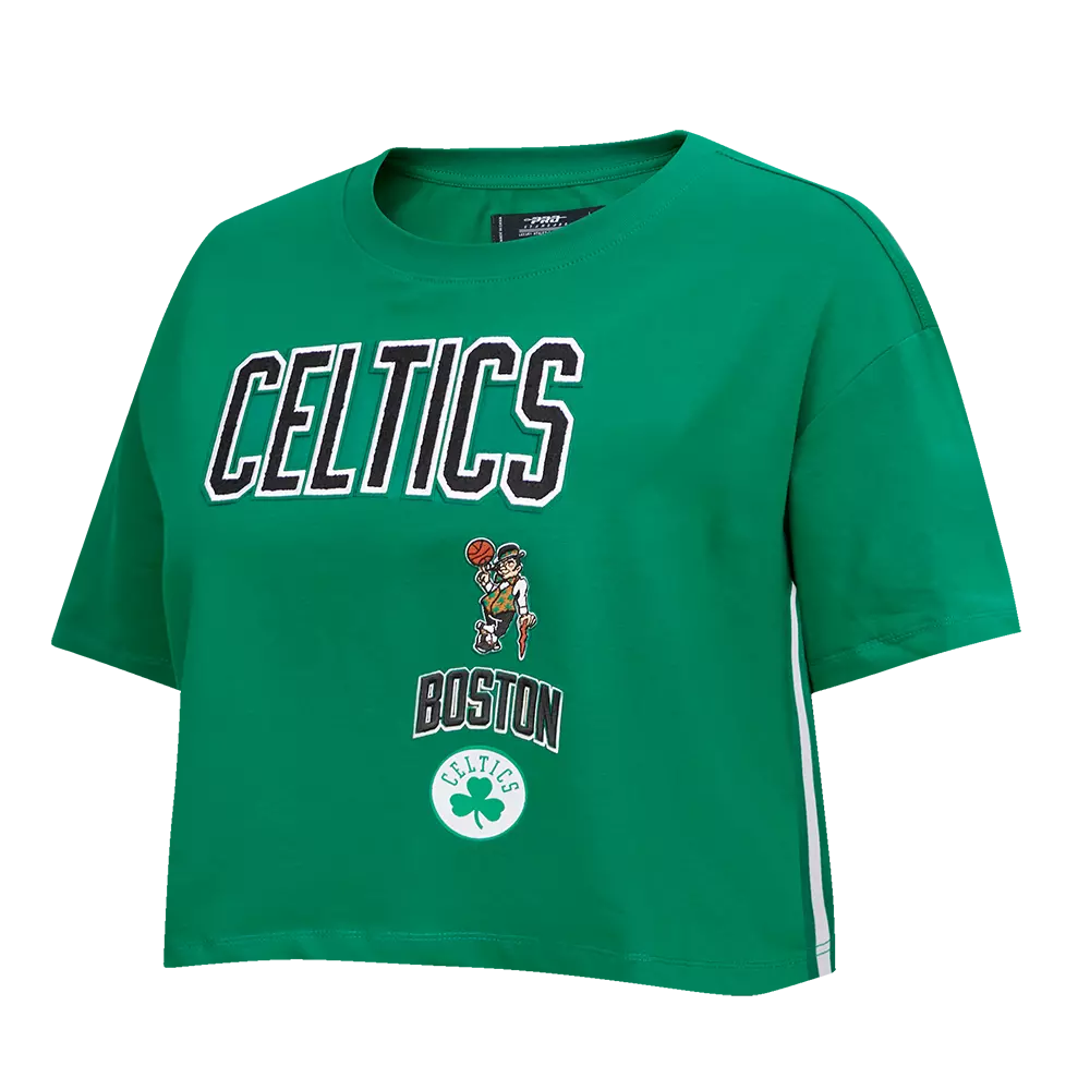 Pro Standard Women's Boston Celtics Retro Classic Boxy Tee - Green - GREEN