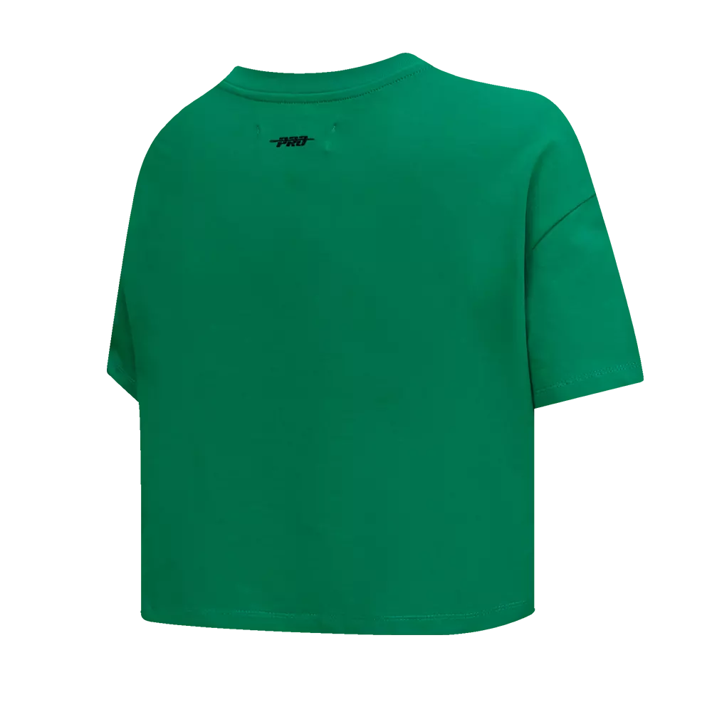 Pro Standard Women's Boston Celtics Retro Classic Boxy Tee - Green - GREEN