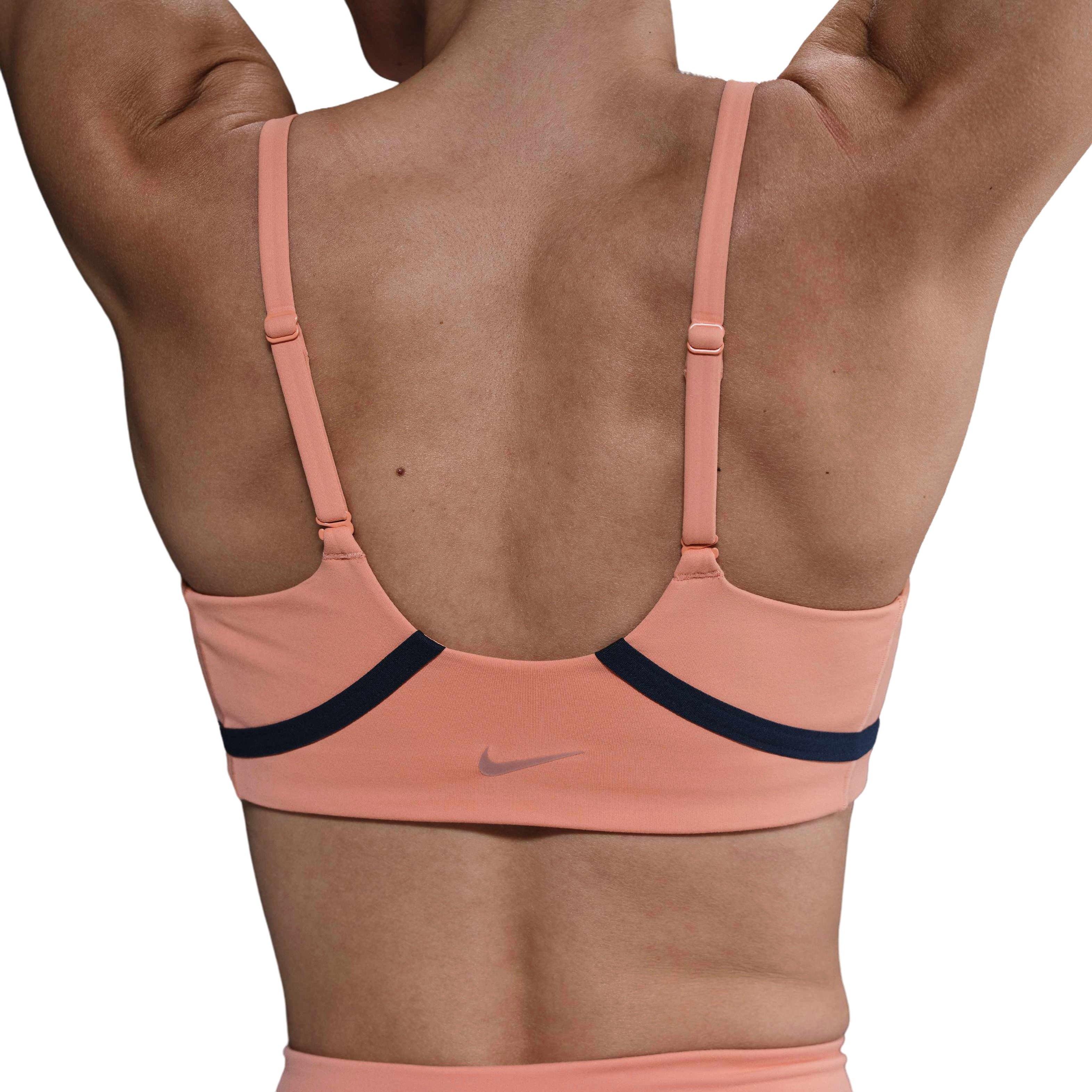 Nike One Women's Light-Support Lightly Lined Sports Bra -Orange - ORANGE Thumbnail View 2