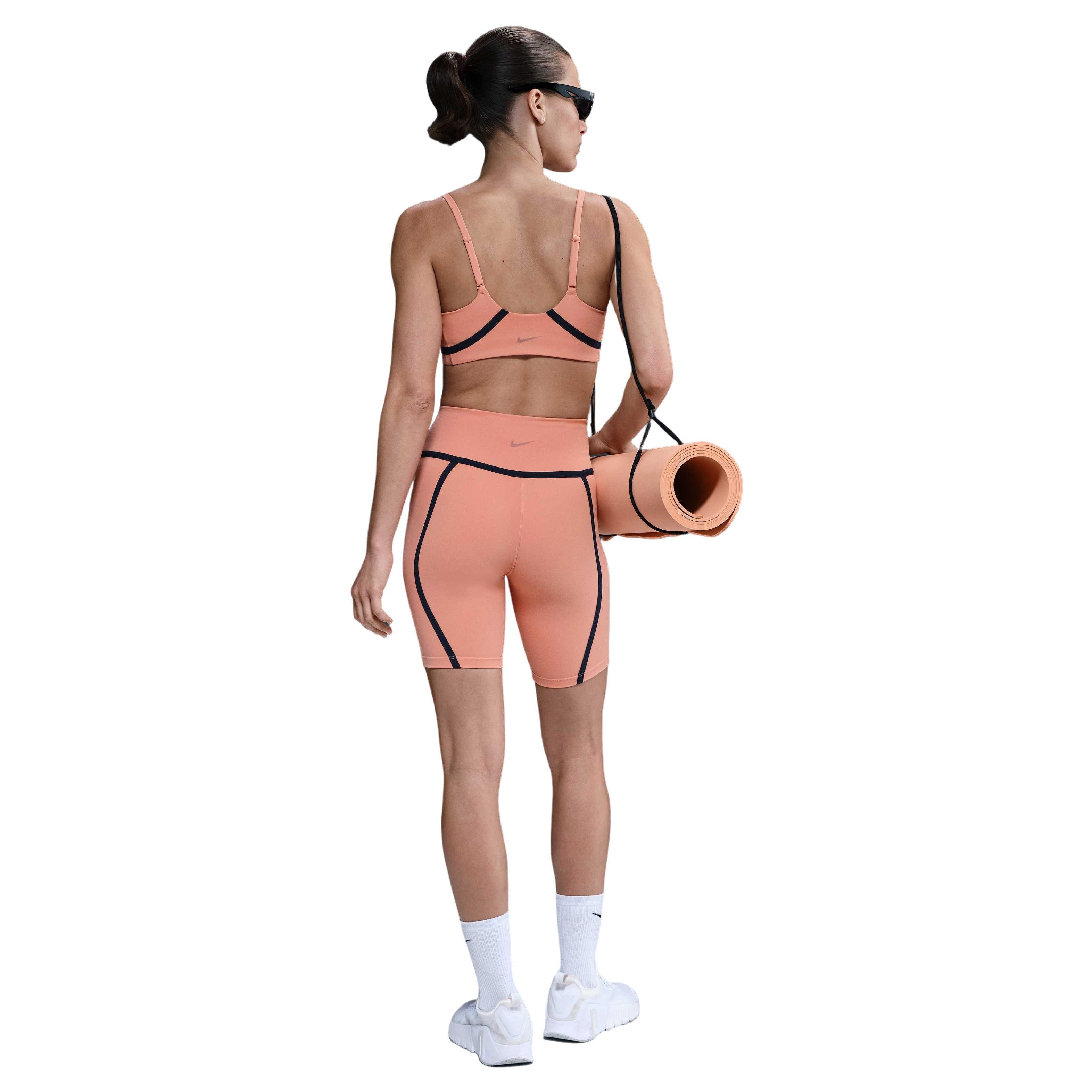 Nike One Women's Light-Support Lightly Lined Sports Bra -Orange - ORANGE Thumbnail View 5