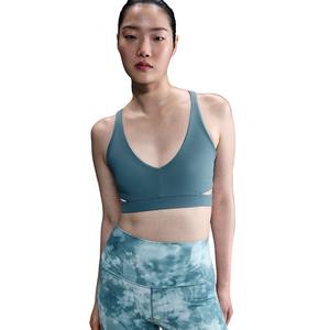 Nike Women's Zenvy Light-Support Rib Padded Sports Bra -Blue