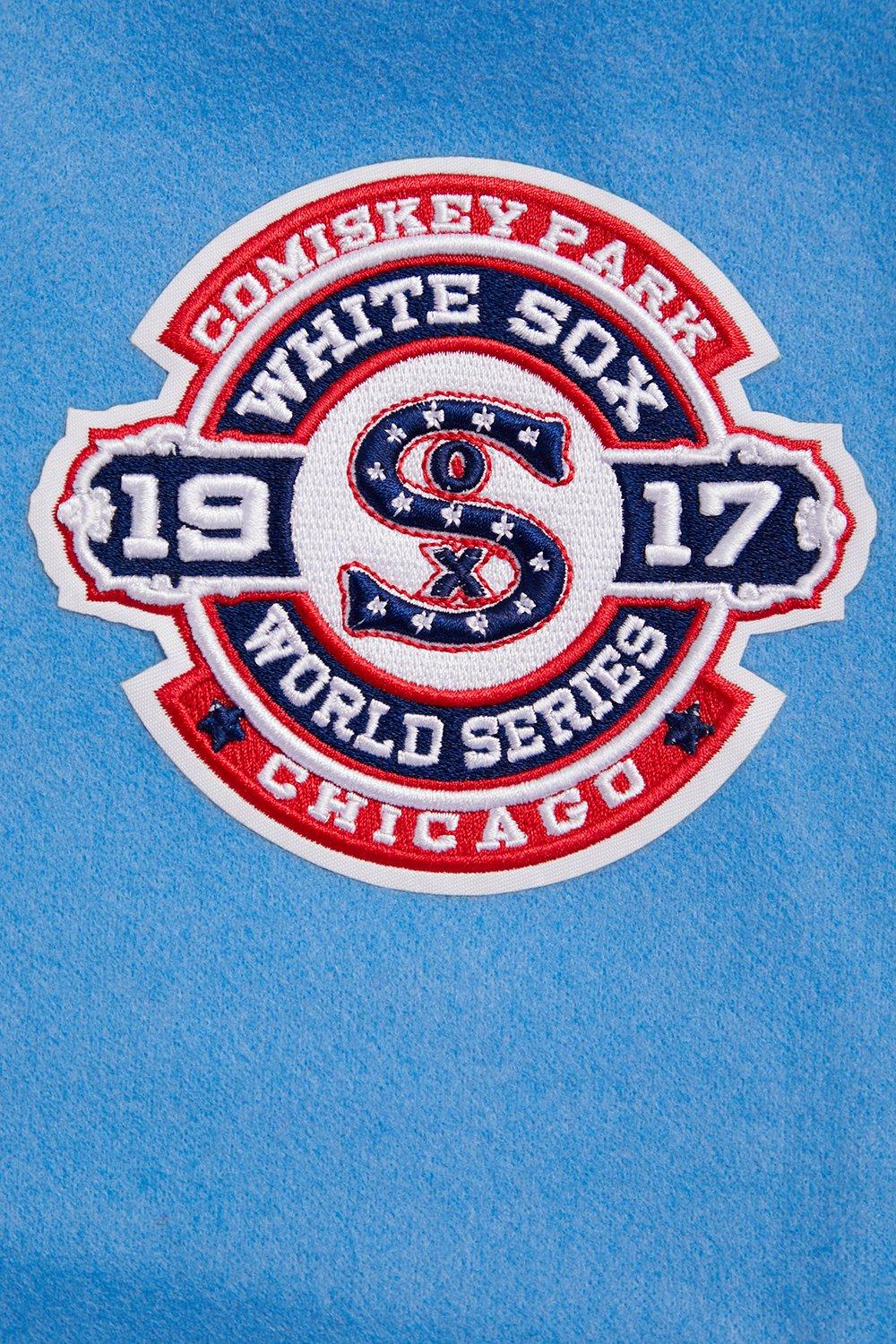 Pro Standard Women's MLB Chicago White Sox Retro Classic Rib Wool Varsity Jacket - Blue/White - BLUE/WHITE Thumbnail View 6