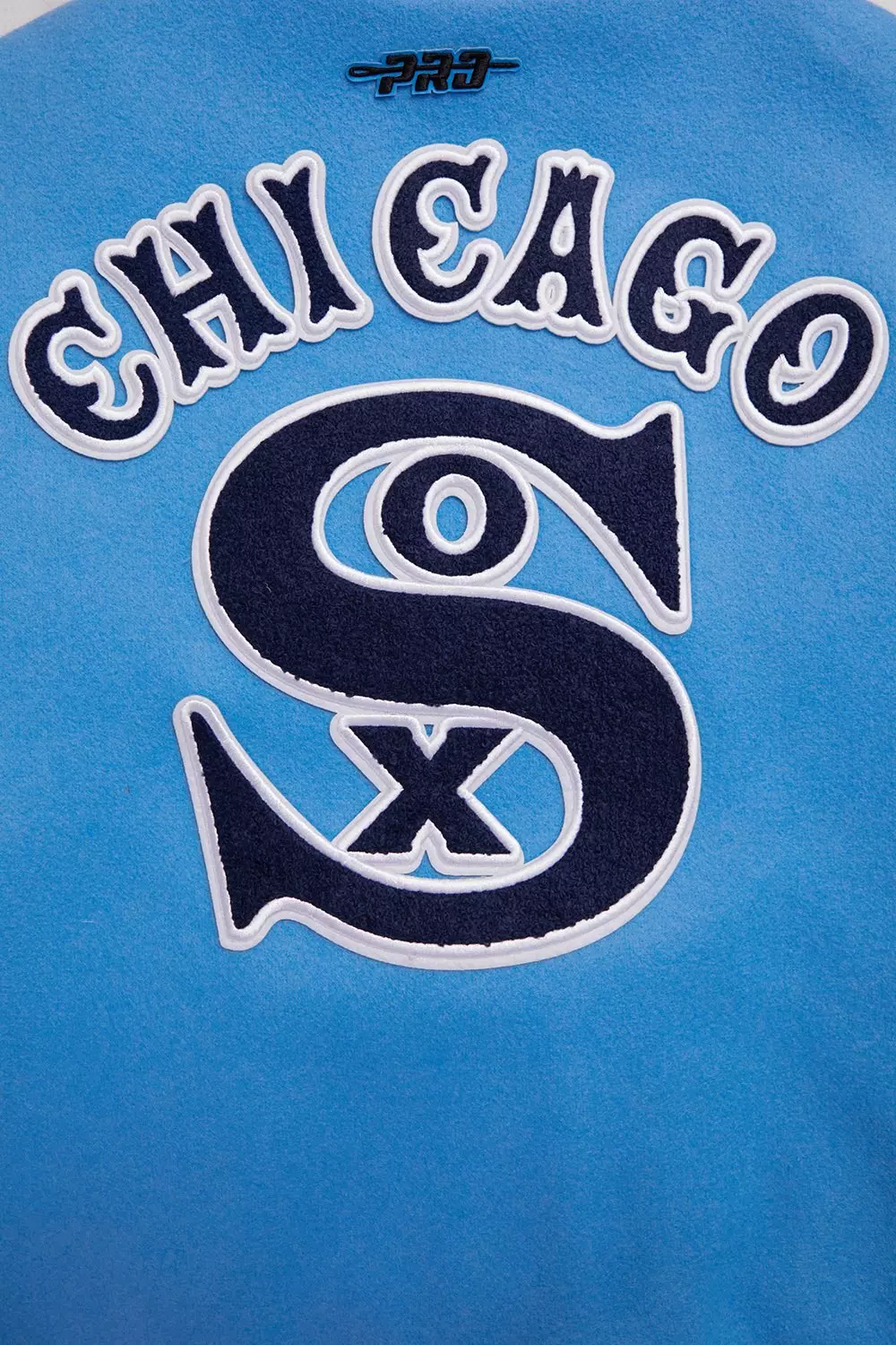 Pro Standard Women's MLB Chicago White Sox Retro Classic Rib Wool Varsity Jacket - Blue/White - BLUE/WHITE