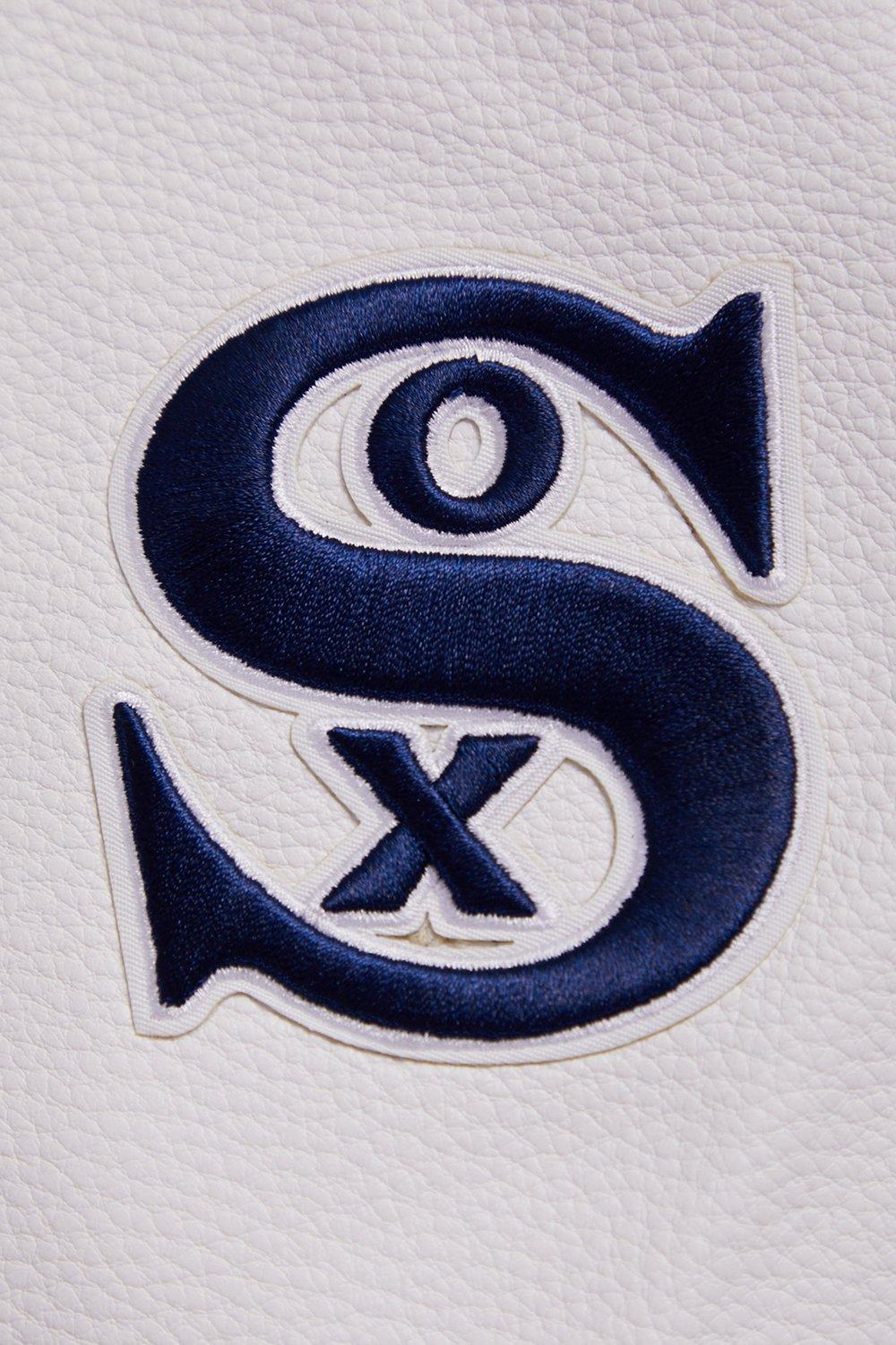 Pro Standard Women's MLB Chicago White Sox Retro Classic Rib Wool Varsity Jacket - Blue/White - BLUE/WHITE Thumbnail View 9