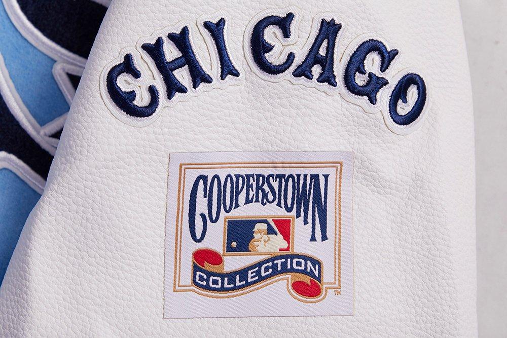 Pro Standard Women's MLB Chicago White Sox Retro Classic Rib Wool Varsity Jacket -Blue/White - BLUE/WHITE Thumbnail View 10