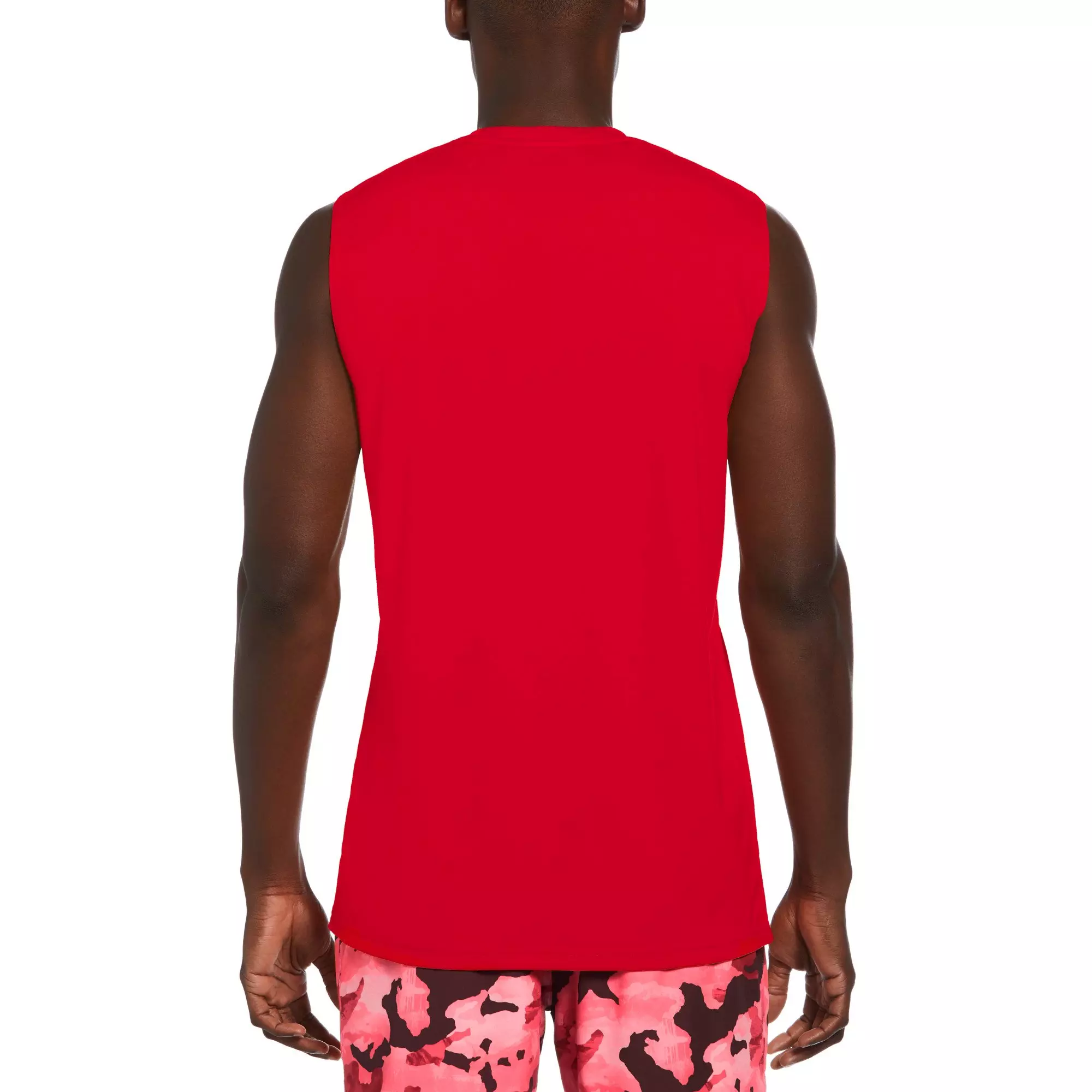Nike Men's Swim Hydroguard Essential Dri-FIT UV Sleeveless Top - RED