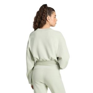 adidas Women's Soft Lux Loose Sweatshirt - Lt Green - LT GREEN