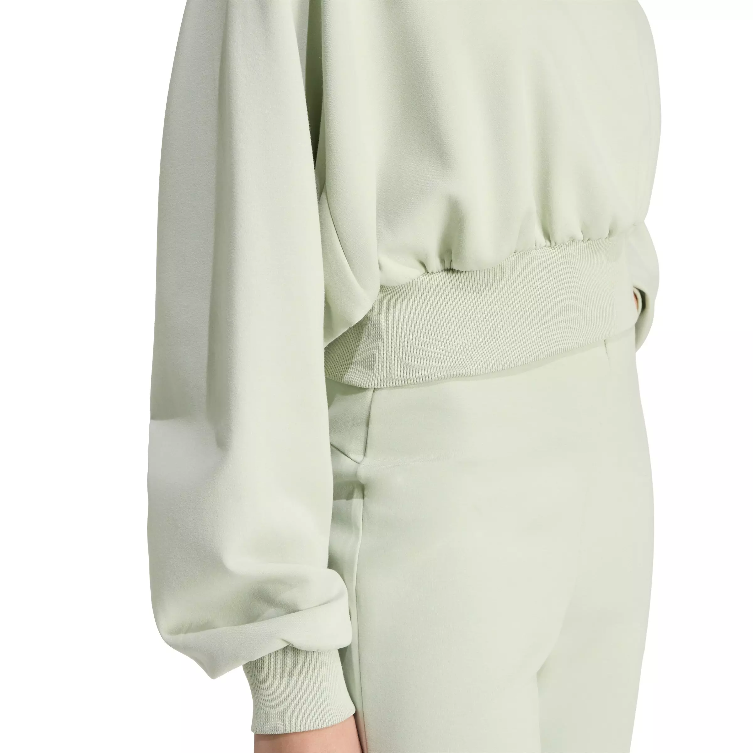 adidas Women's Soft Lux Loose Sweatshirt - Lt Green - LT GREEN