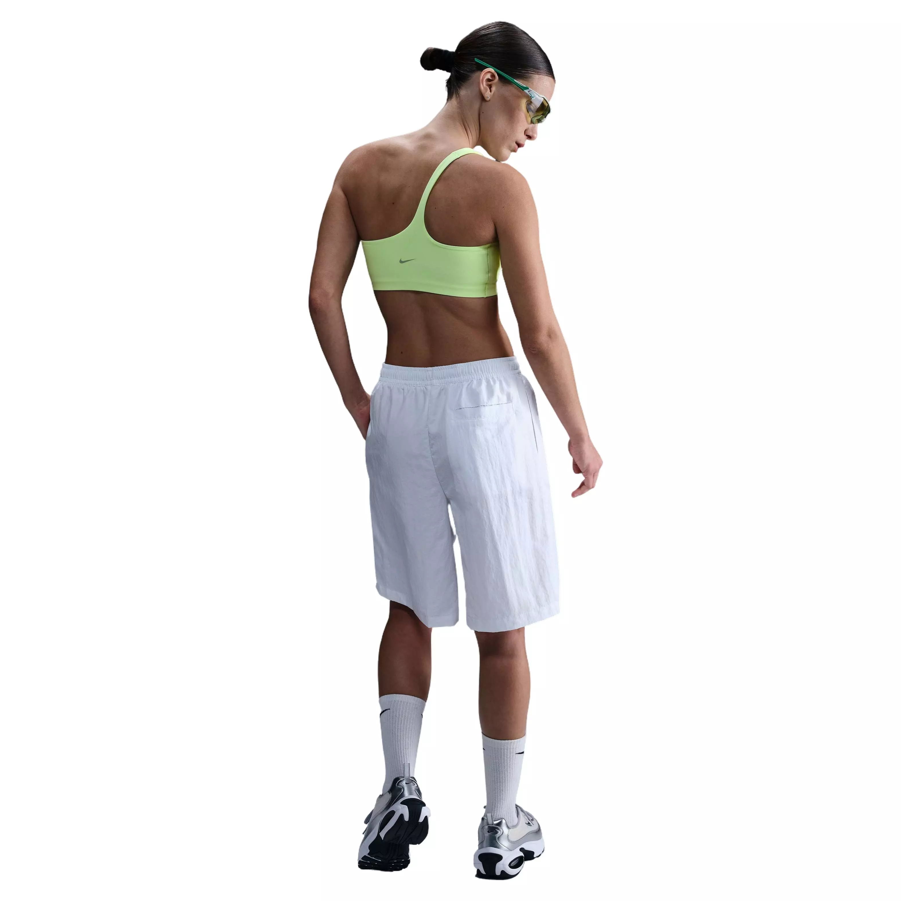 Nike Women's Zenvy ASYM Light-Support Padded Sports Bra - YELLOW