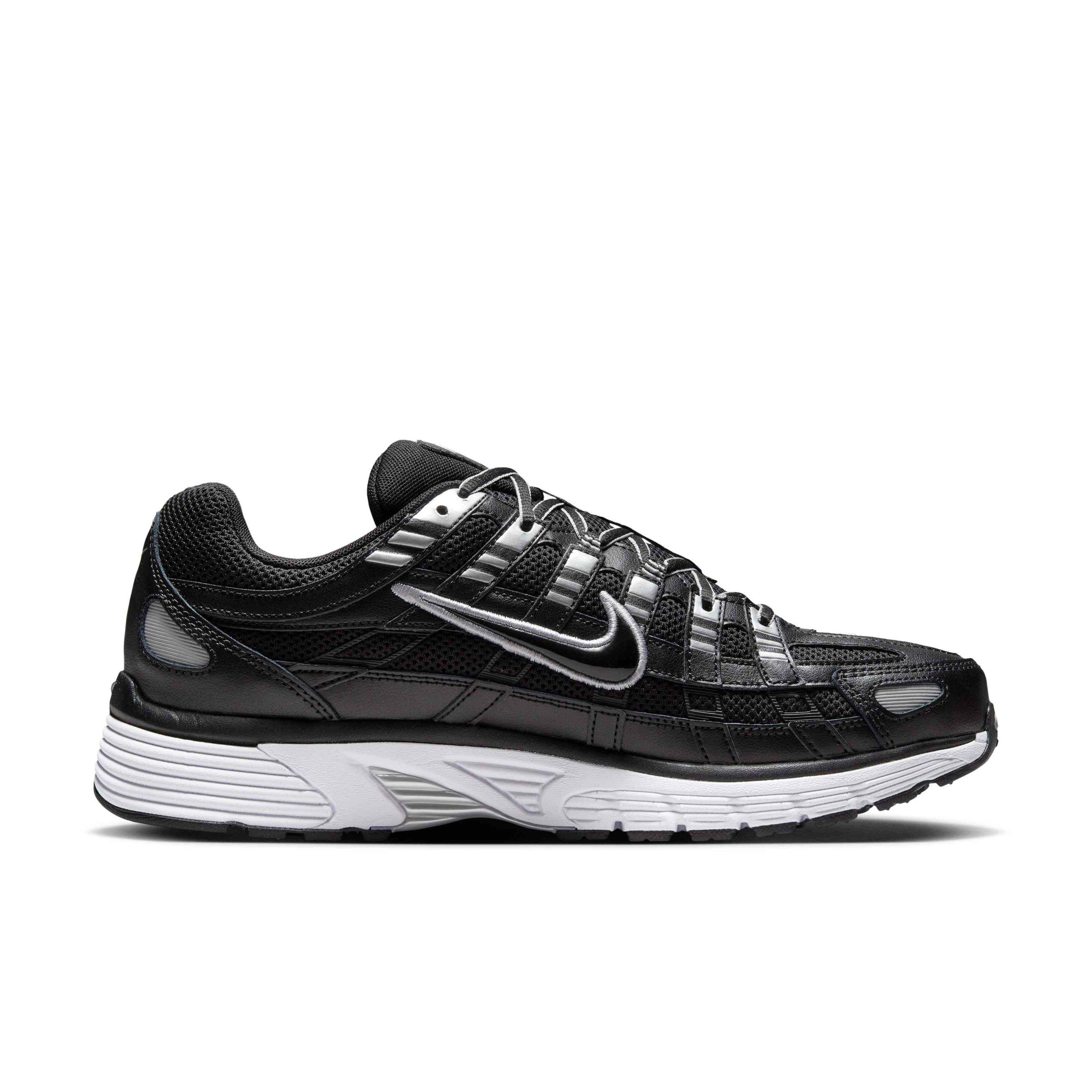 Nike P-6000 "Black/White/Metallic Silver" Men's Shoe - BLACK/ANTHRACITE/SILVER Thumbnail View 1
