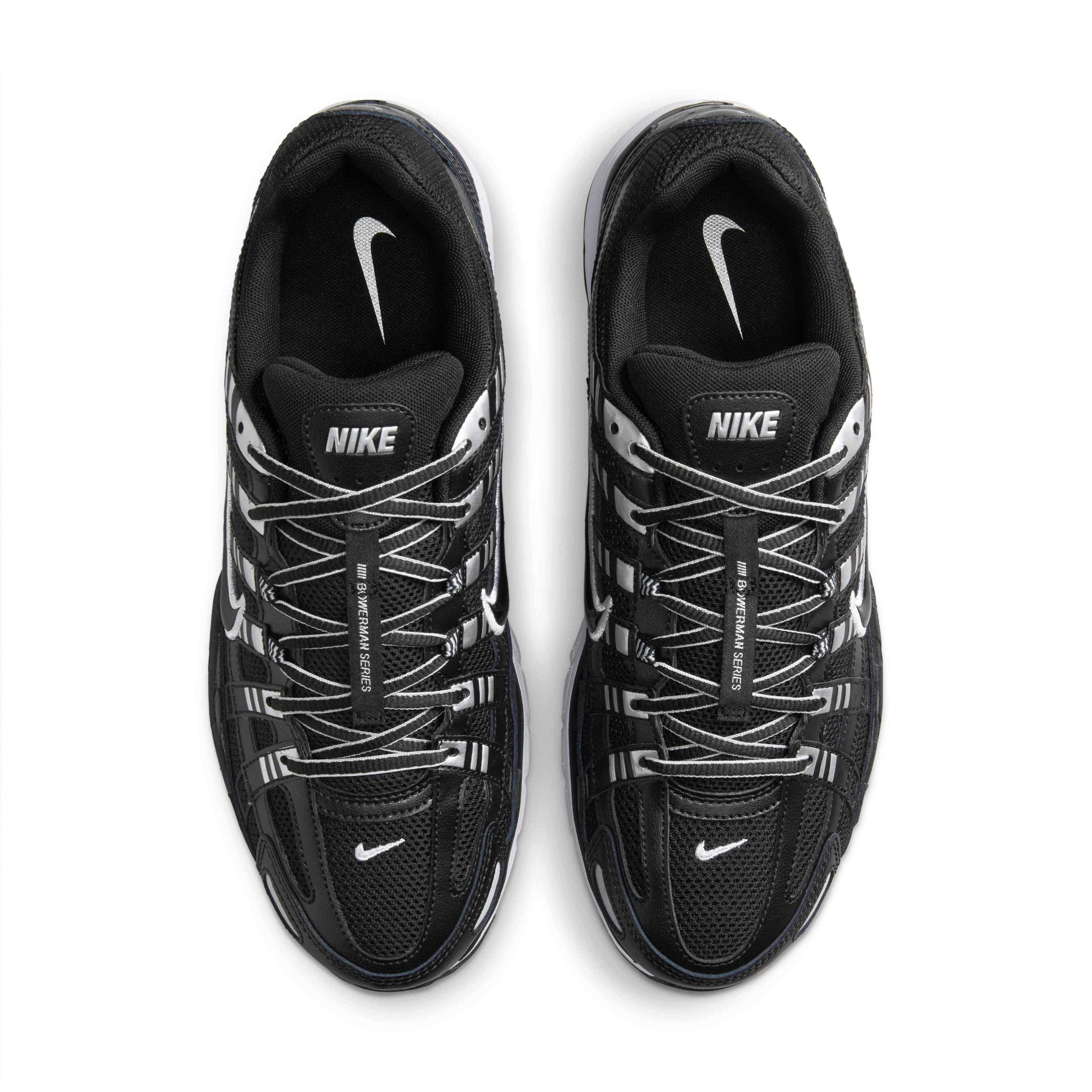 Nike P-6000 "Black/White/Metallic Silver" Men's Shoe - BLACK/ANTHRACITE/SILVER Thumbnail View 4