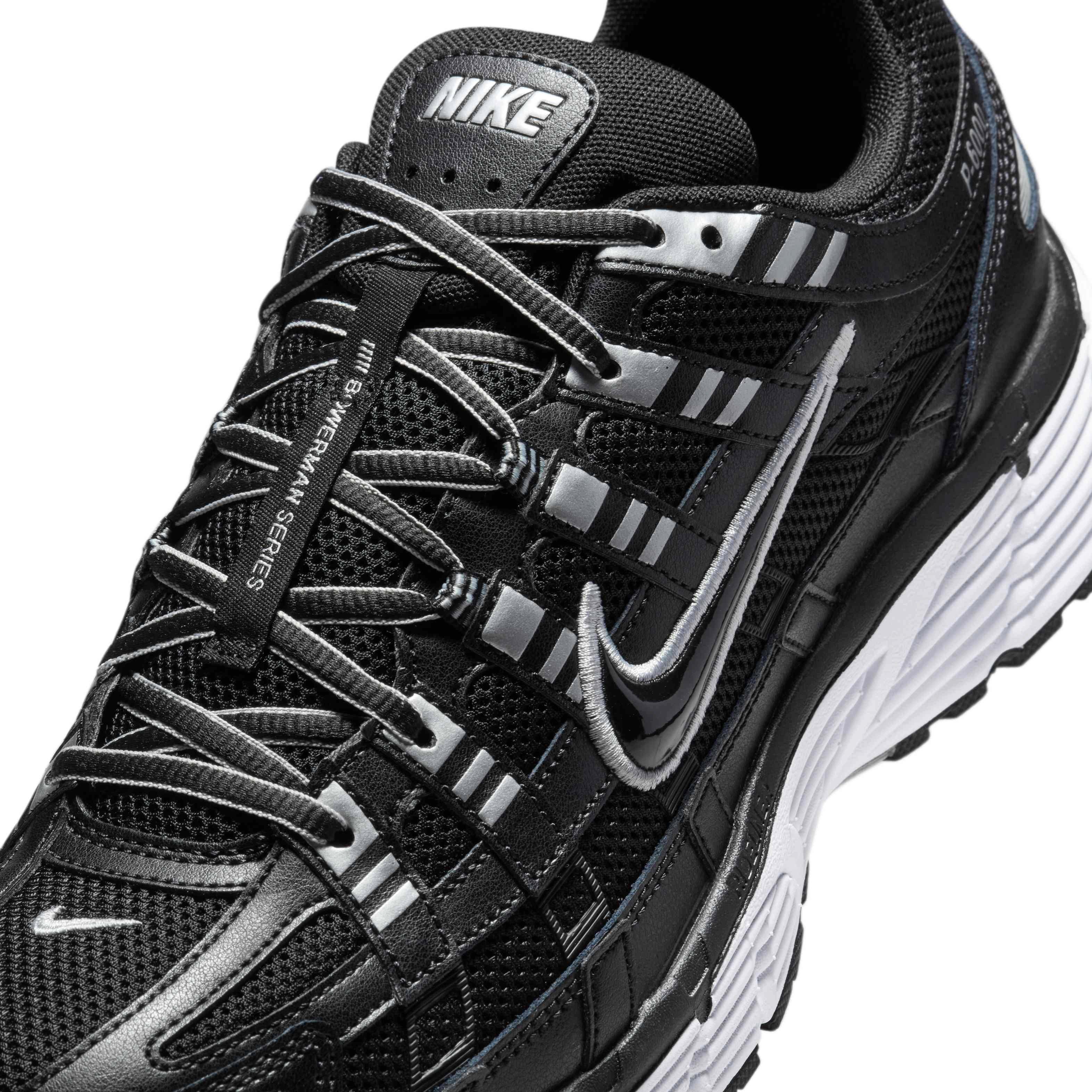 Nike P-6000 "Black/White/Metallic Silver" Men's Shoe - BLACK/ANTHRACITE/SILVER Thumbnail View 7