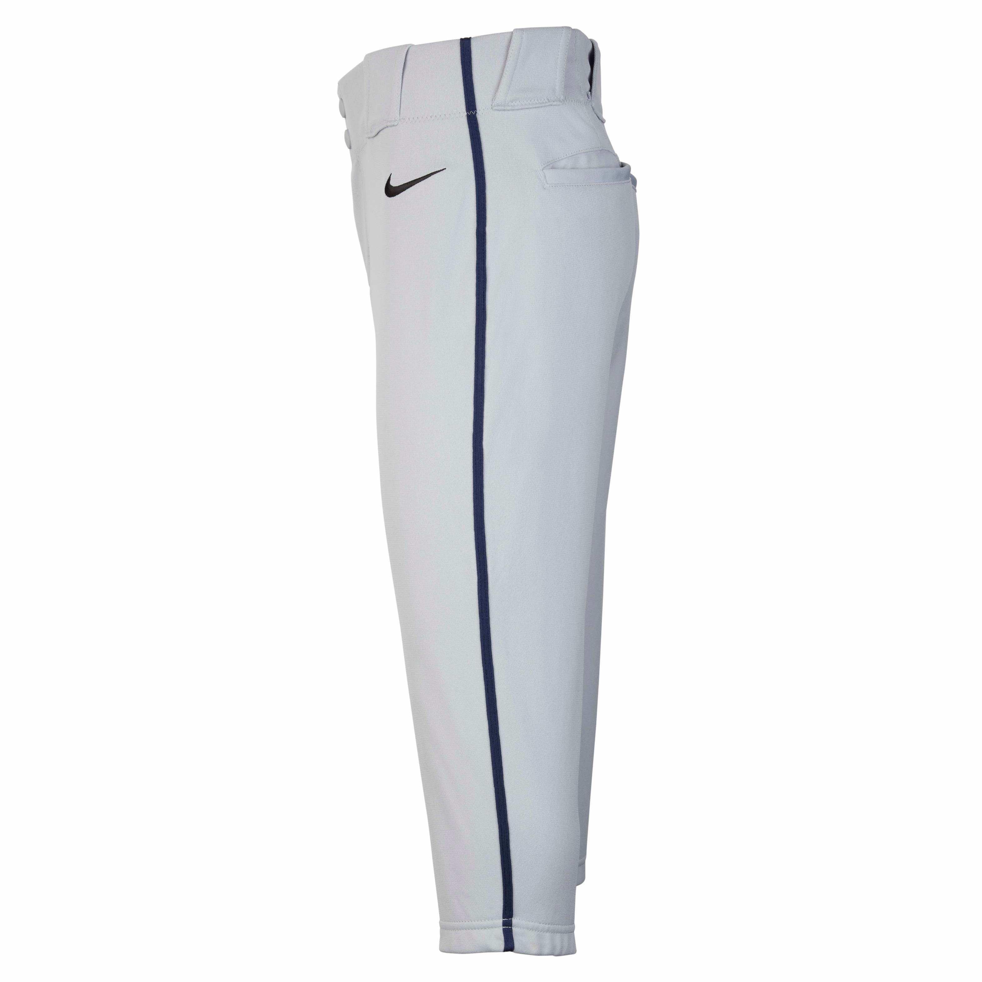 Nike Big Kids' Vapor Select 2 High-Piped Baseball Pants -Grey/Navy - GREY/NAVY Thumbnail View 3