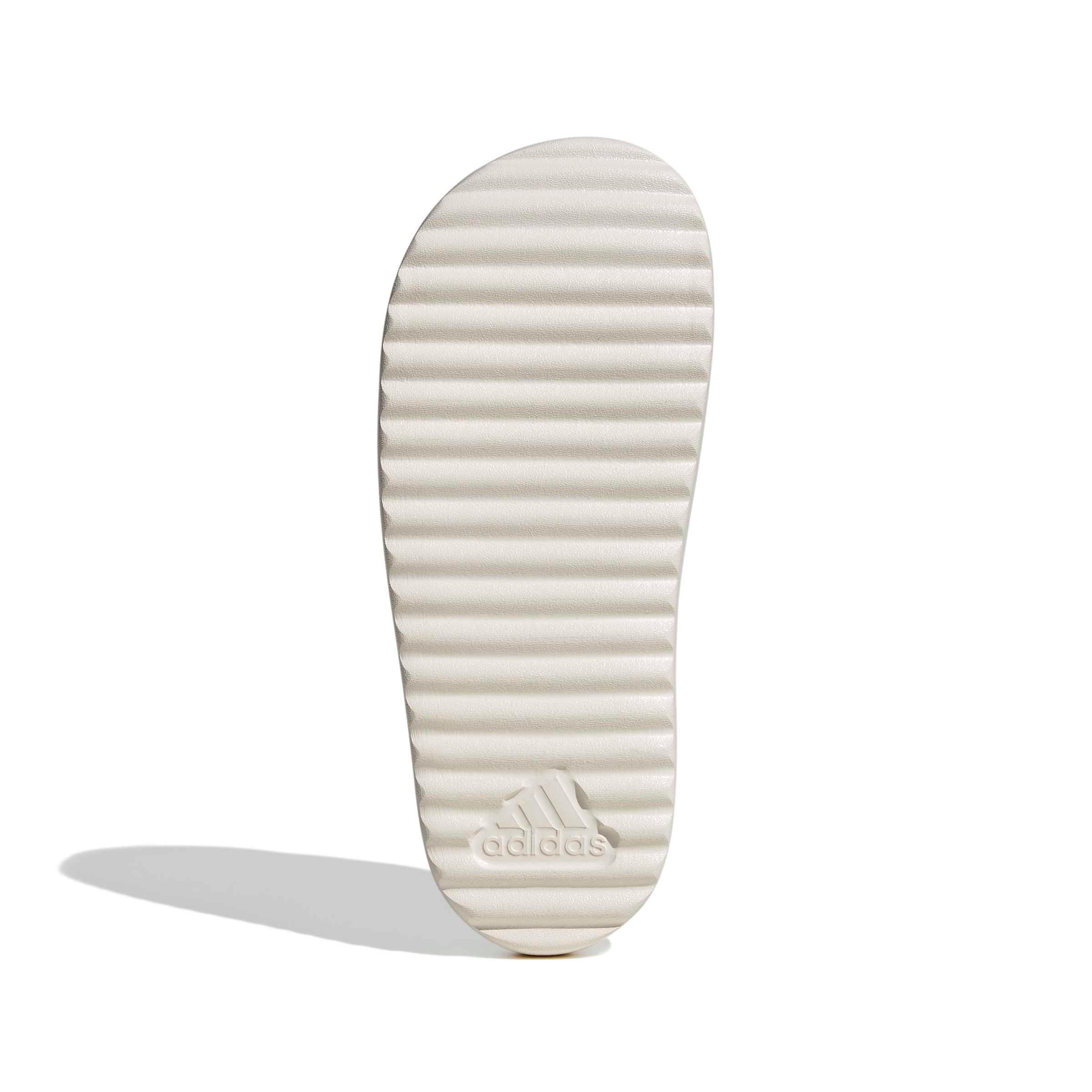 adidas Adilette Platform "Chalk White/Chalk White/Orbit Grey" Women's Slide - CHALK/CHALK/GREY Thumbnail View 6