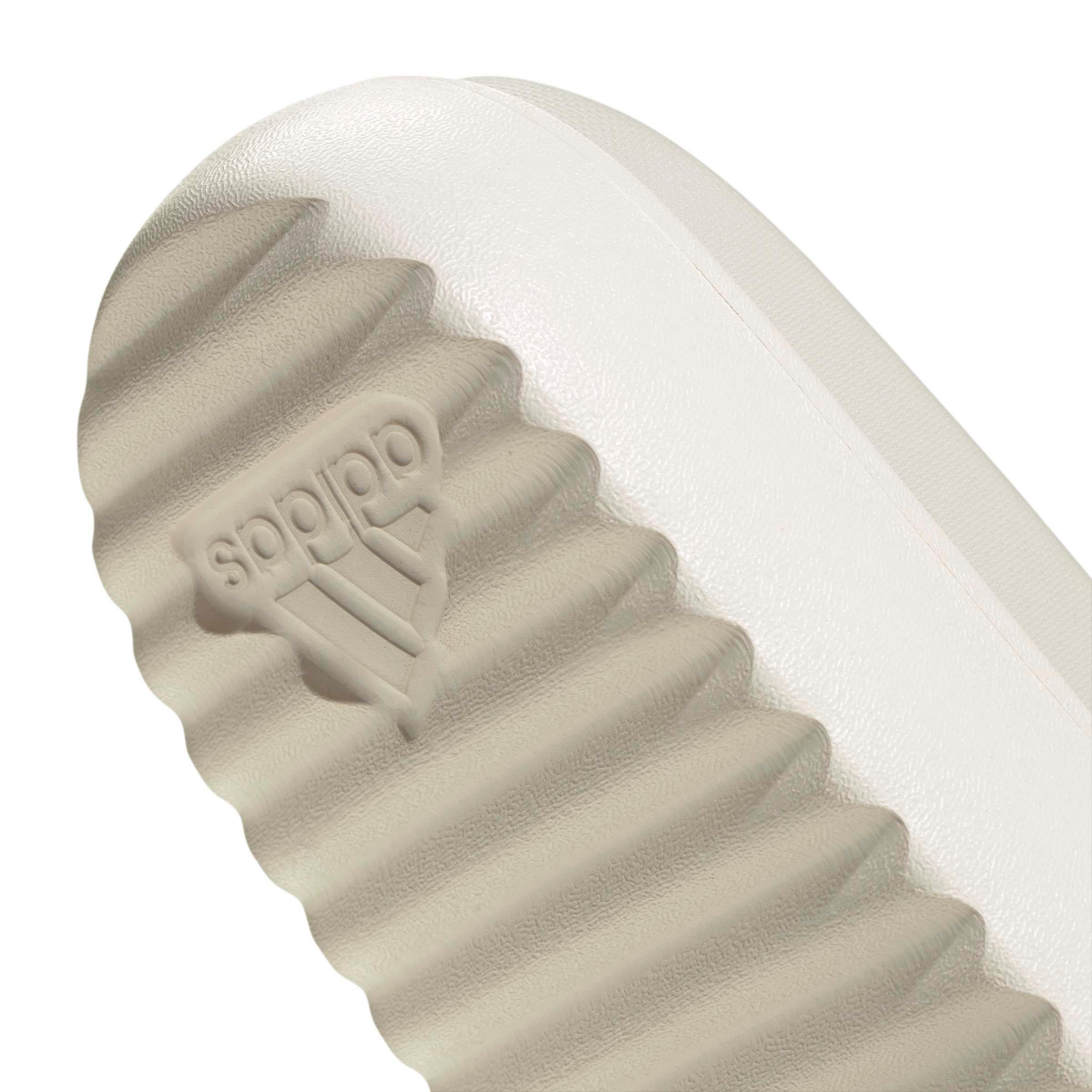 adidas Adilette Platform "Chalk White/Chalk White/Orbit Grey" Women's Slide - CHALK/CHALK/GREY Thumbnail View 7
