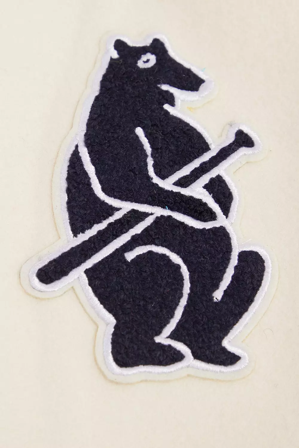 Pro Standard Women's MLB Chicago Cubs Retro Classic Rib Wool Varsity Jacket -Eggshell/Navy - EGGSHELL/NAVY