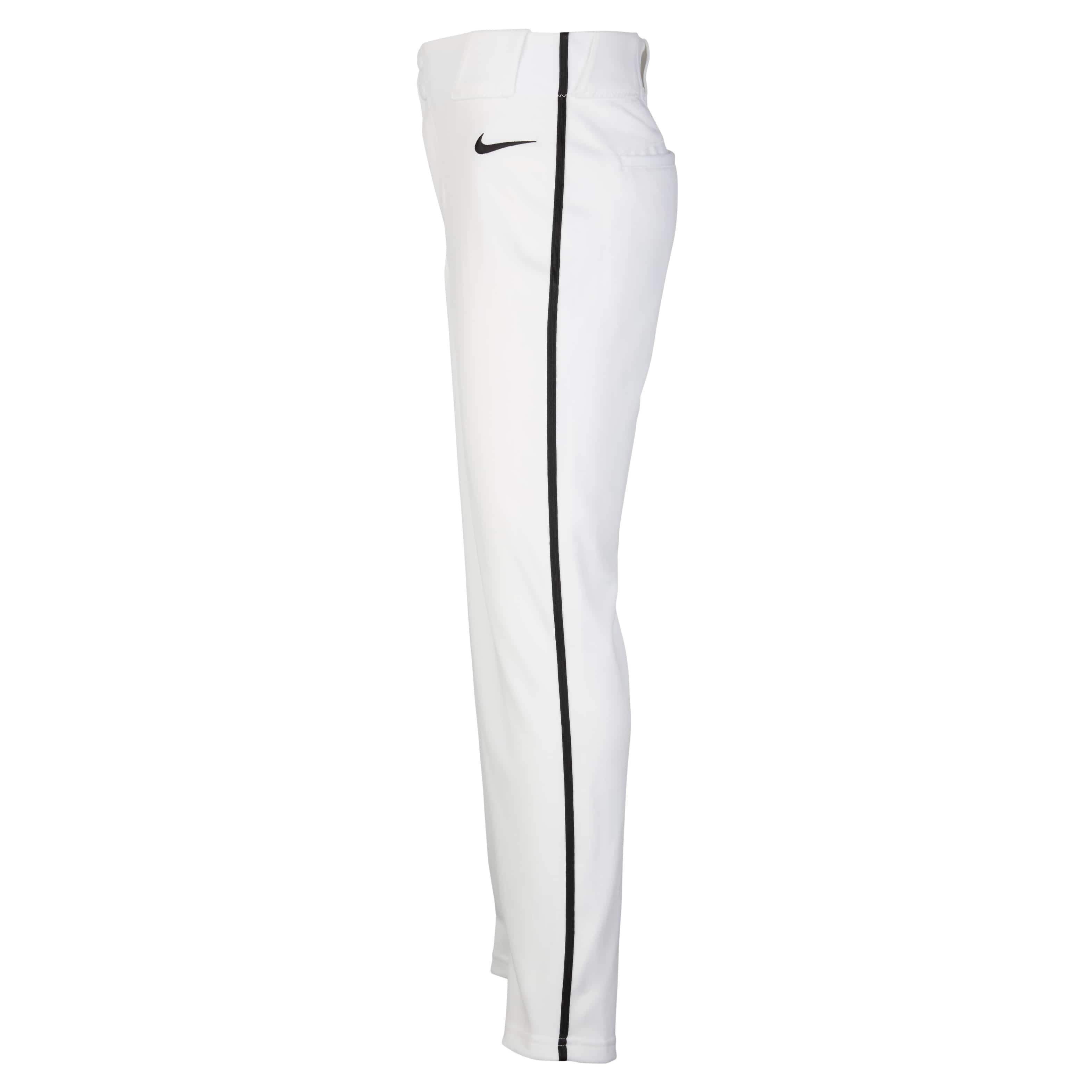 Nike Big Kids' Vapor Select 2 Piped Baseball Pants - WHITE/BLACK Thumbnail View 3