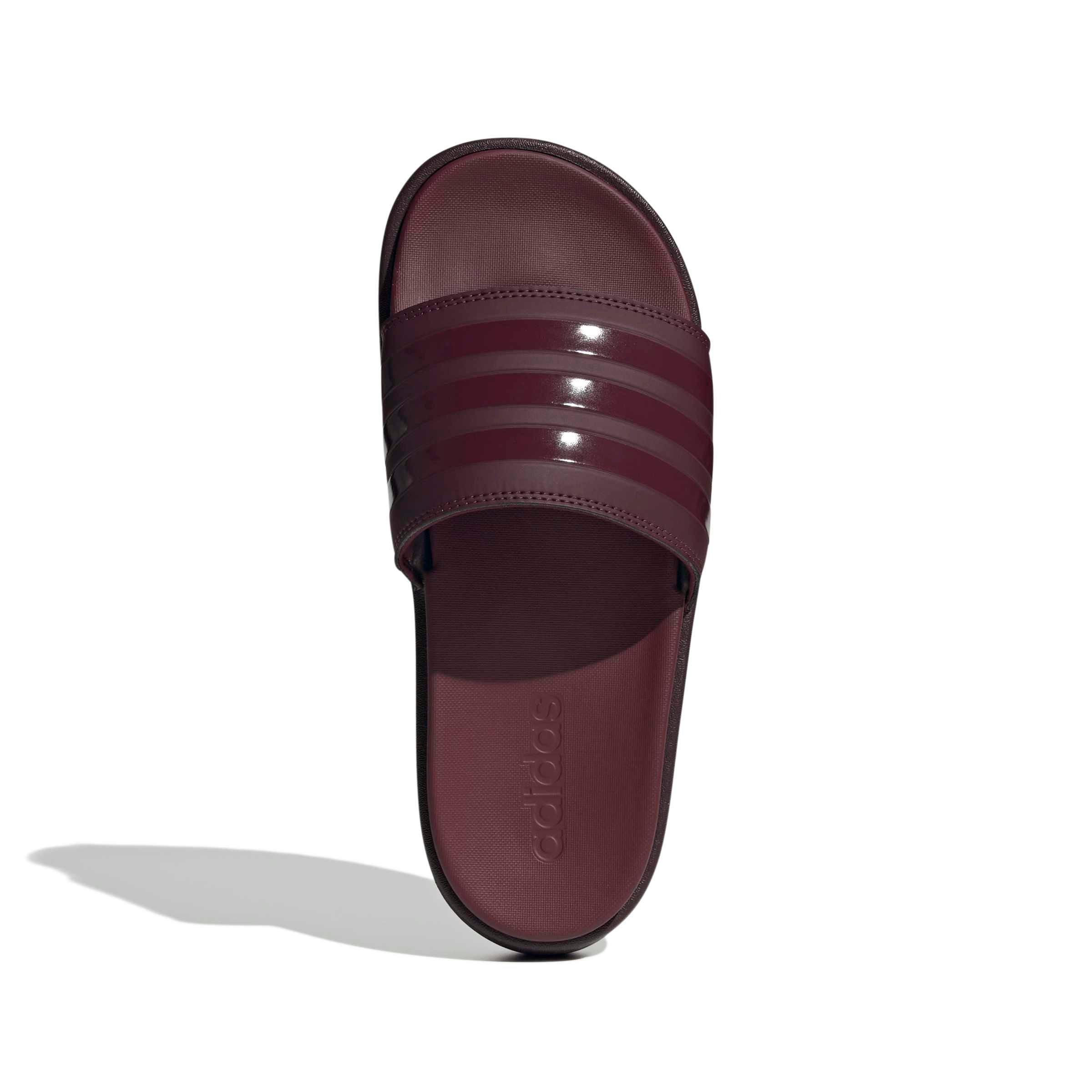 adidas Adilette Platform "Maroon/Maroon/Shadow Red" Women's Slide - MAROON/MAROON/RED Thumbnail View 5