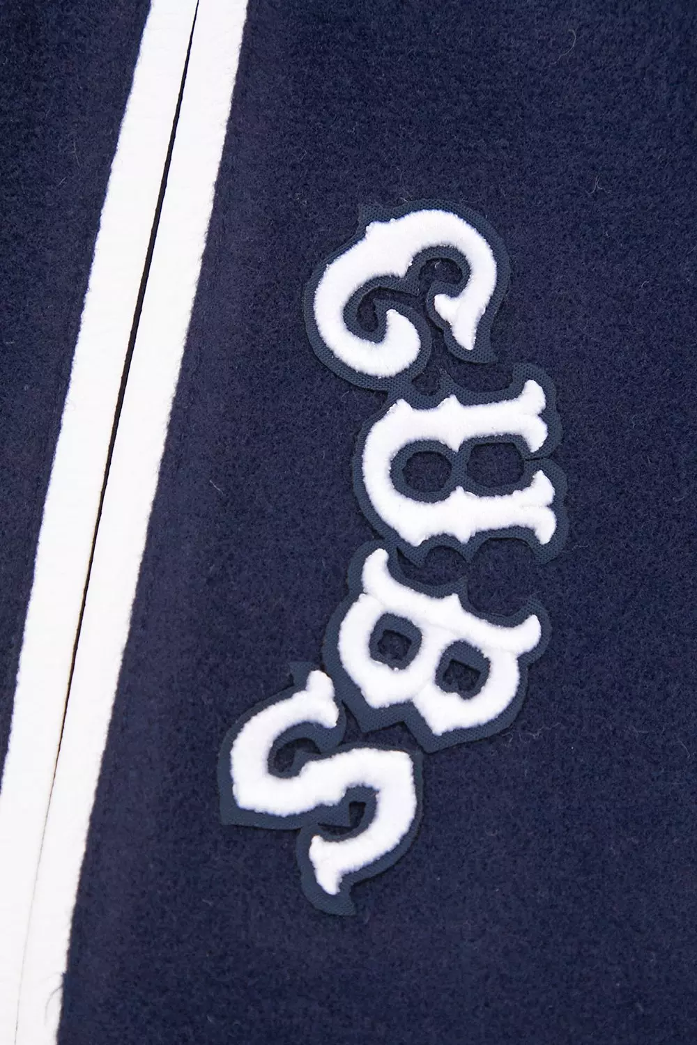 Pro Standard Women's MLB Chicago Cubs Retro Classic Rib Wool Varsity Jacket - Navy/White - NAVY/WHITE