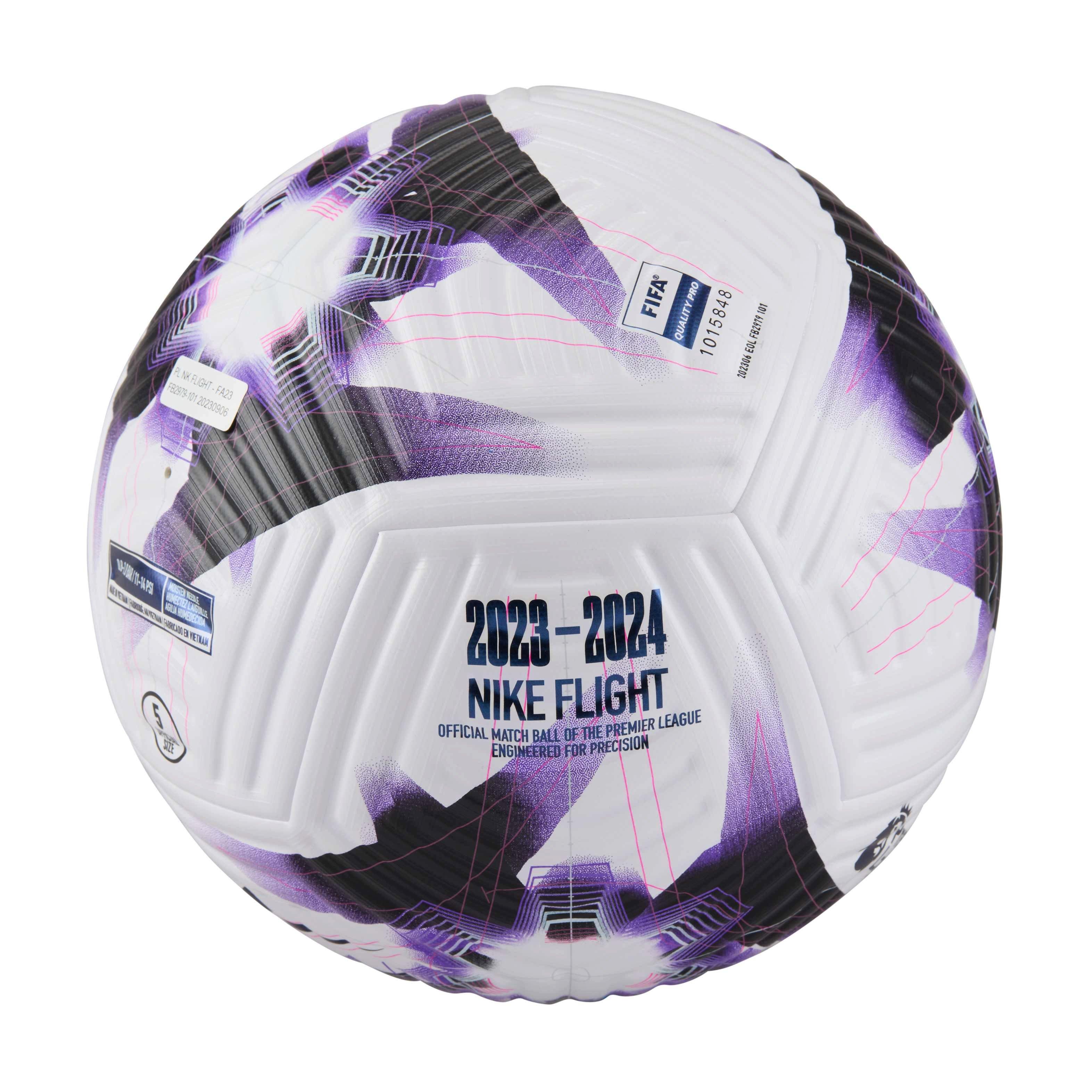 Nike Premier League Flight Ball White/Purple | Hibbett