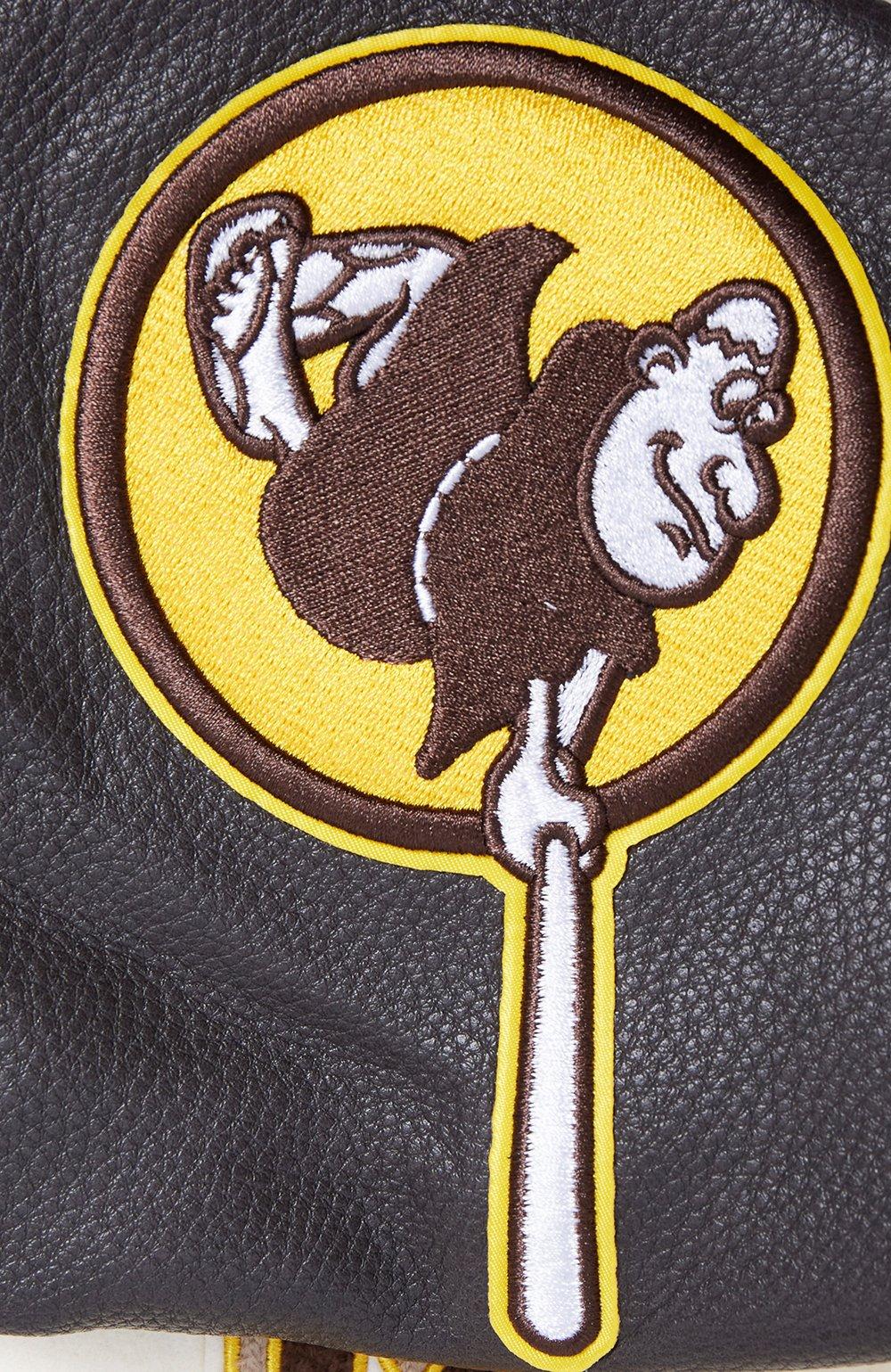 Pro Standard Women's MLB Pittsburgh Pirates Retro Classic Rib Wool Varsity Jacket - Eggshell/Black - EGGSHELL/BLACK Thumbnail View 6