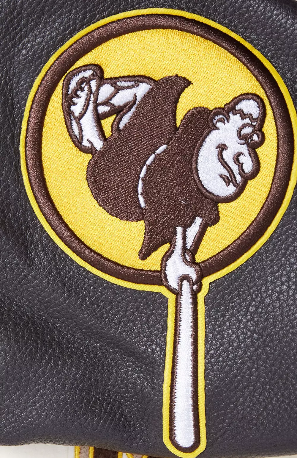 Pro Standard Women's MLB Pittsburgh Pirates Retro Classic Rib Wool Varsity Jacket -Eggshell/Black - EGGSHELL/BLACK