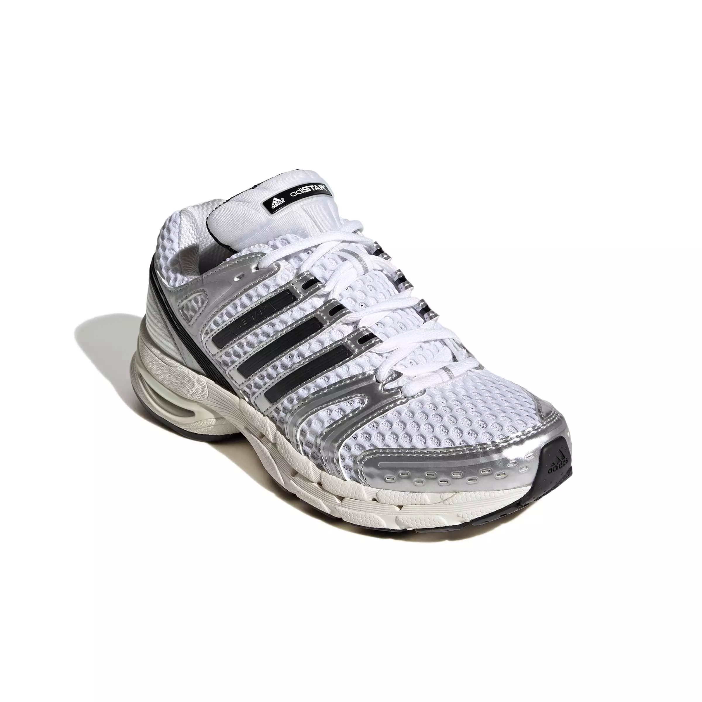 adidas Originals Adistar Control 5 "Ftwr White/Core Black/Silver Metallic" Women's Shoe - WHITE/BLACK/SILVER