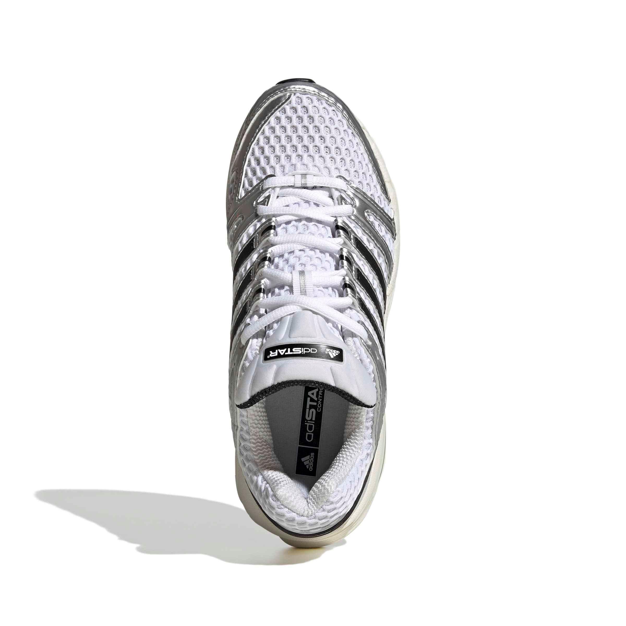 adidas Originals Adistar Control 5 "Ftwr White/Core Black/Silver Metallic" Women's Shoe - WHITE/BLACK/SILVER Thumbnail View 5