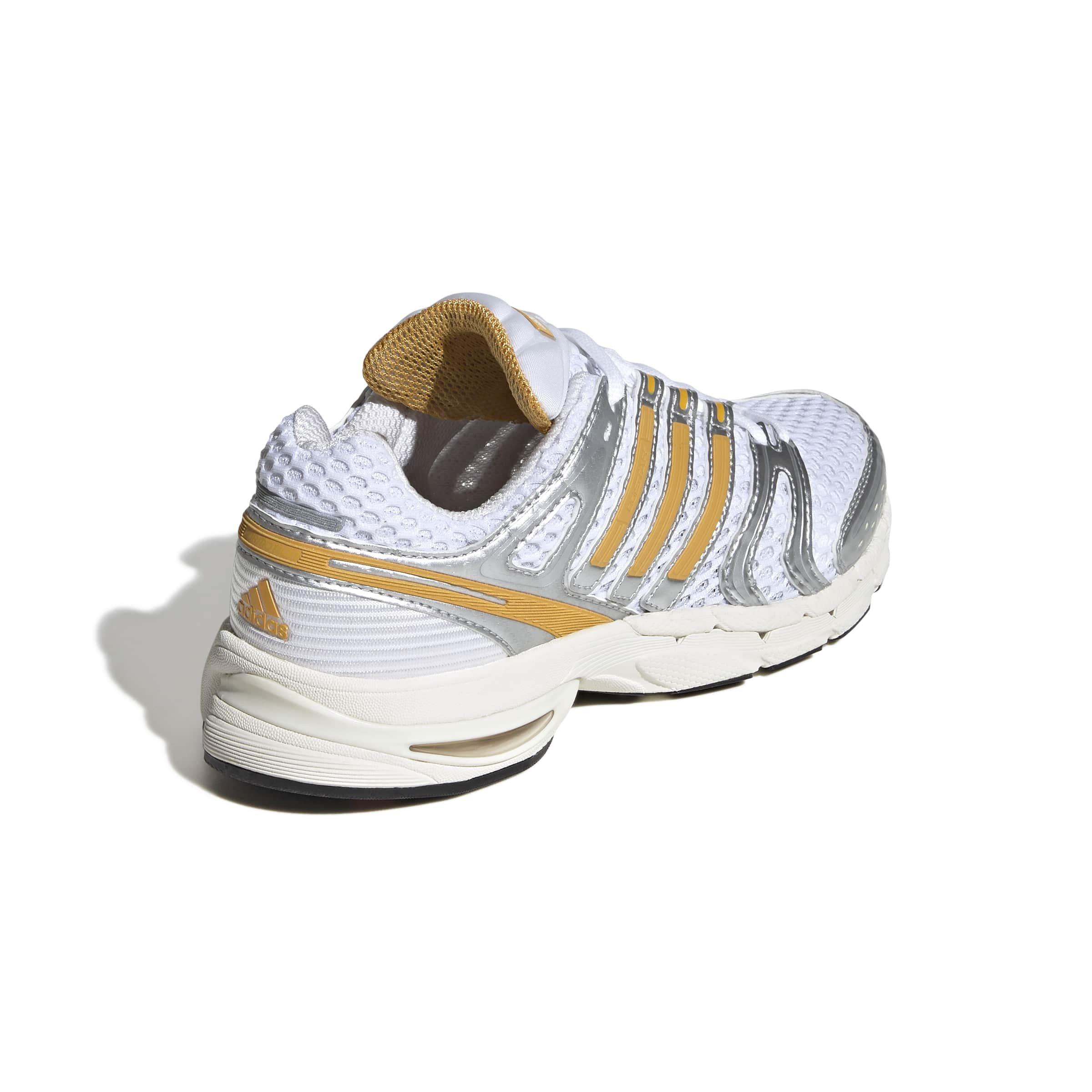 adidas Originals Adistar Control 5 "Ftwr White/Preloved Yellow/Silver Metallic" Women's Shoe - WHITE/YELLOW/SILVER Thumbnail View 4