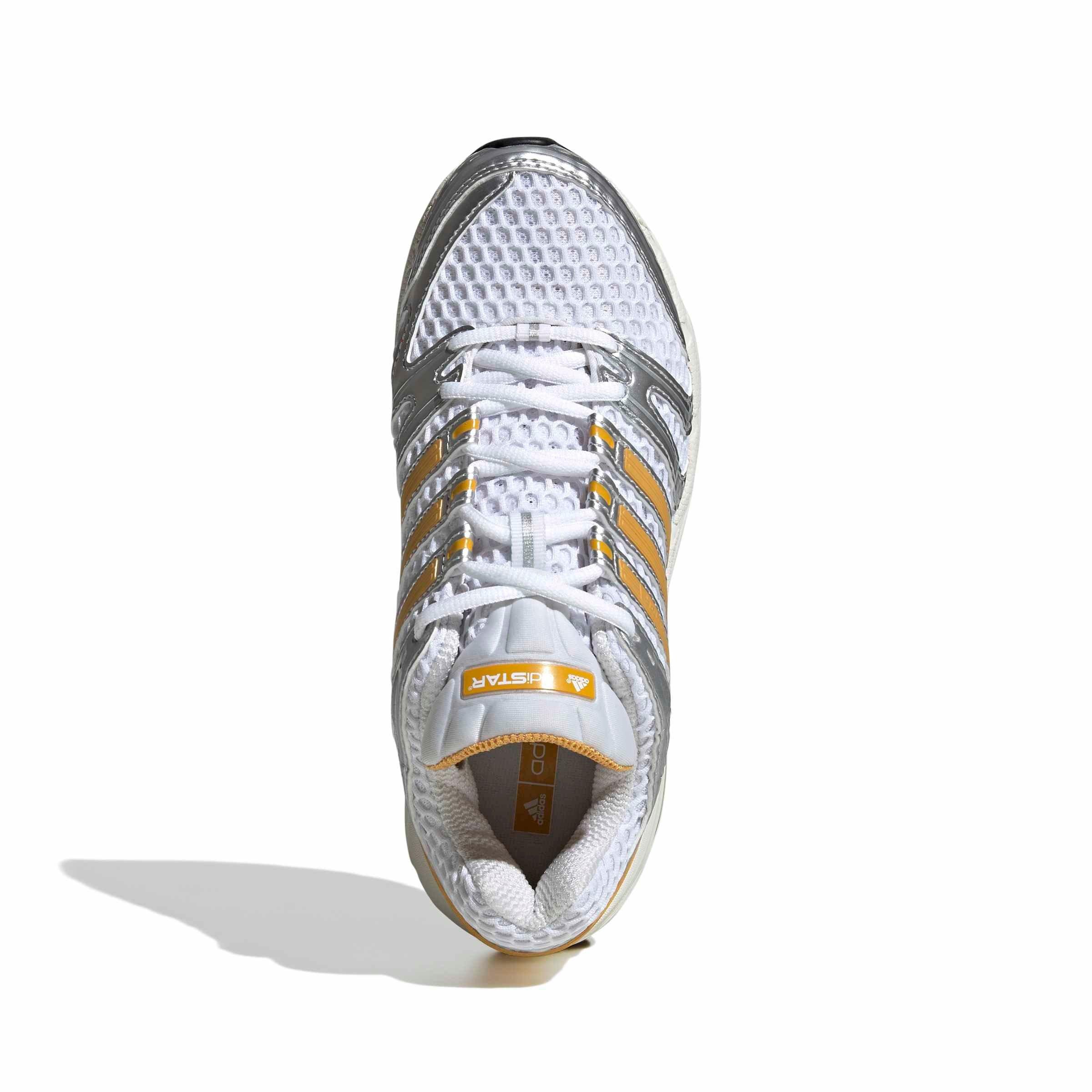 adidas Originals Adistar Control 5 "Ftwr White/Preloved Yellow/Silver Metallic" Women's Shoe - WHITE/YELLOW/SILVER Thumbnail View 5