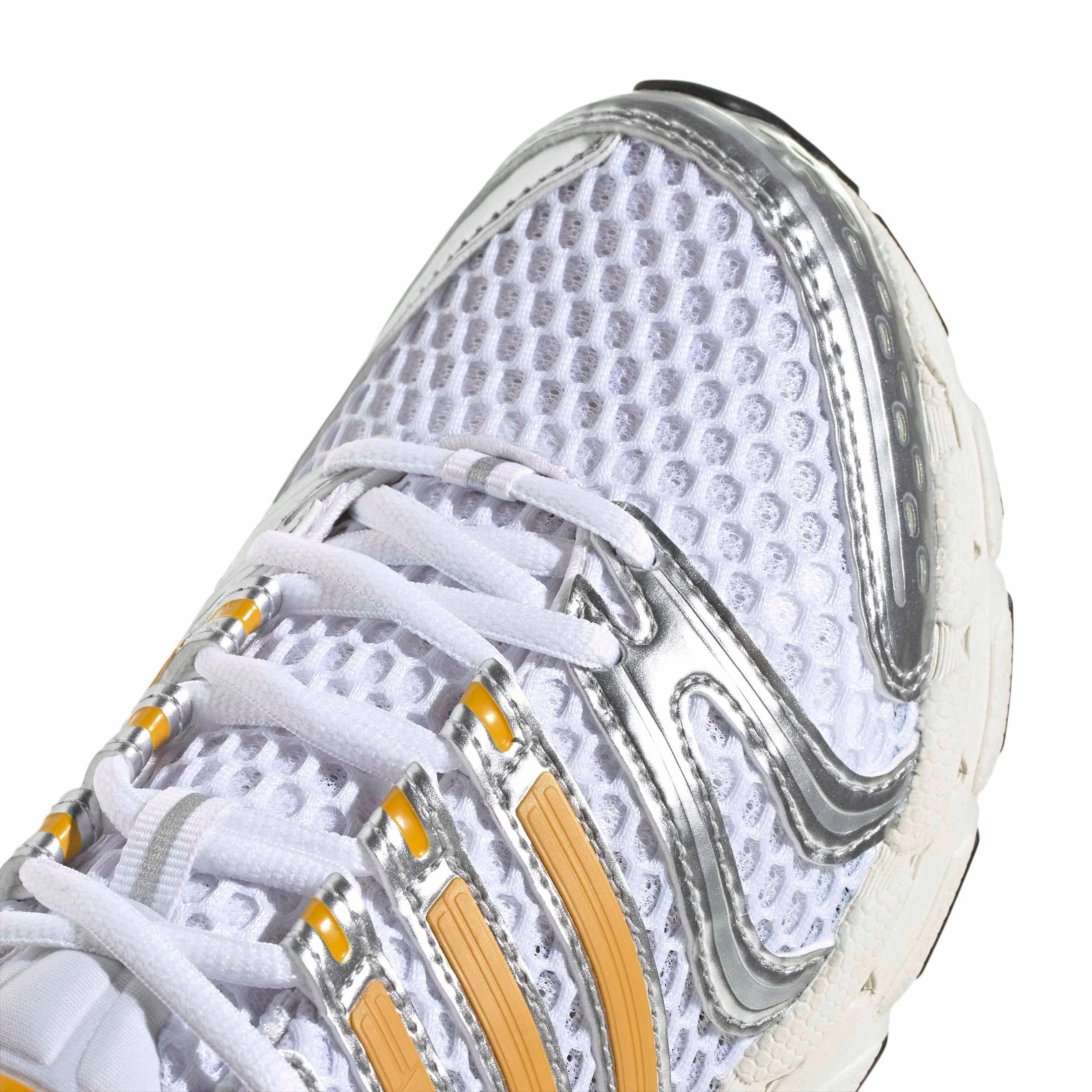 adidas Originals Adistar Control 5 "Ftwr White/Preloved Yellow/Silver Metallic" Women's Shoe - WHITE/YELLOW/SILVER Thumbnail View 8