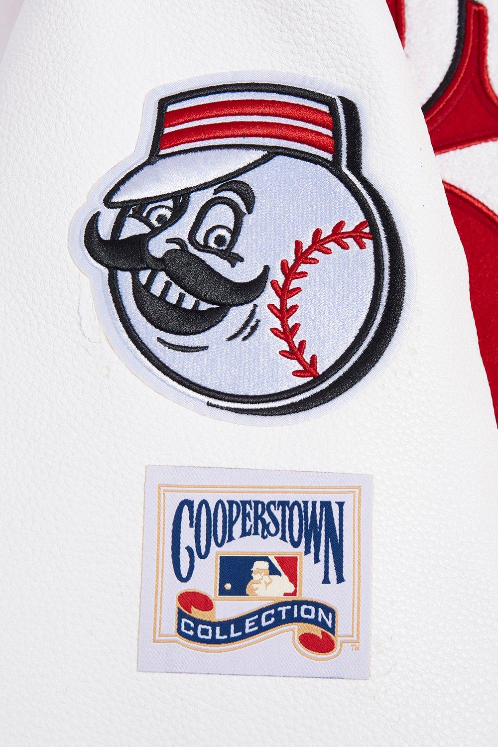 Pro Standard Women's MLB Cincinnati Reds Retro Classic Rib Wool Varsity Jacket - Red - RED Thumbnail View 5