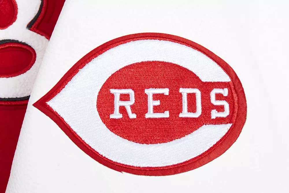 Pro Standard Women's MLB Cincinnati Reds Retro Classic Rib Wool Varsity Jacket -Red - RED