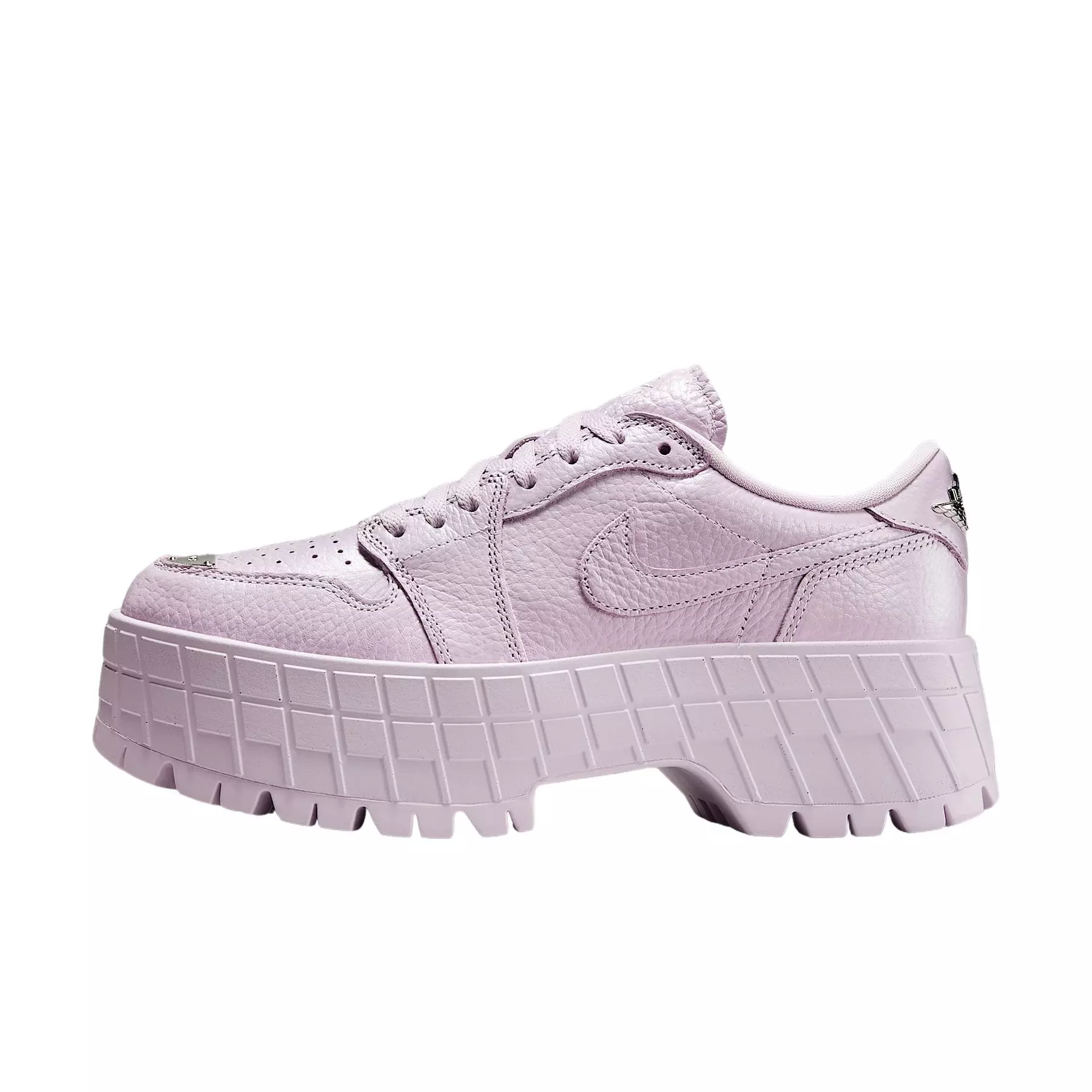 Jordan 1 Brooklyn Low "Doll/Metallic Silver" Women's Shoe - DOLL/SILVER