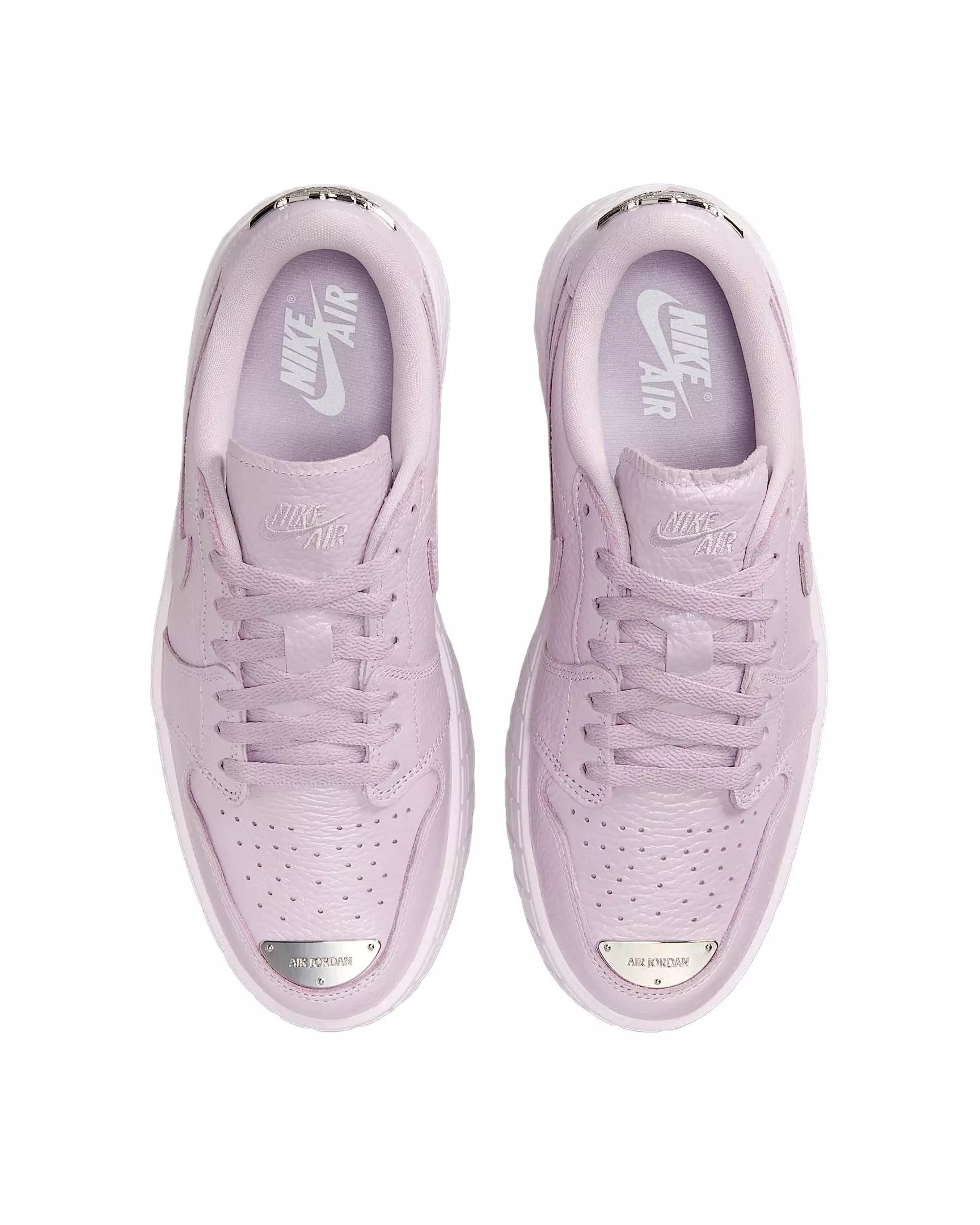 Jordan 1 Brooklyn Low "Doll/Metallic Silver" Women's Shoe - DOLL/SILVER