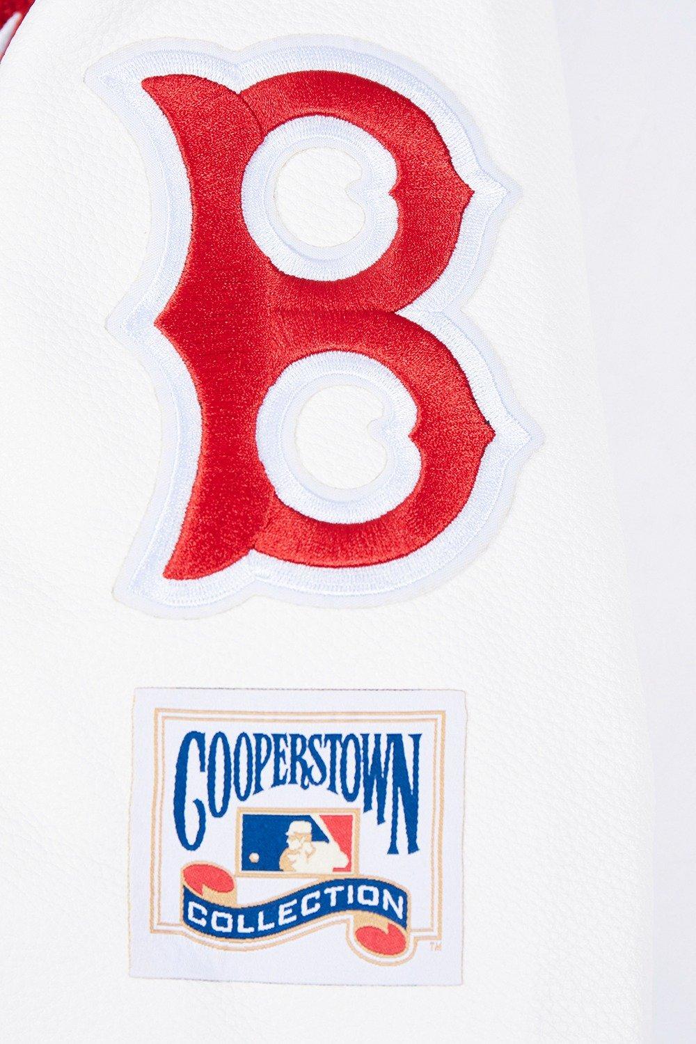 Pro Standard Women's MLB Boston Red Sox Retro Classic Rib Wool Varsity Jacket - Navy/Red - NAVY/RED Thumbnail View 9