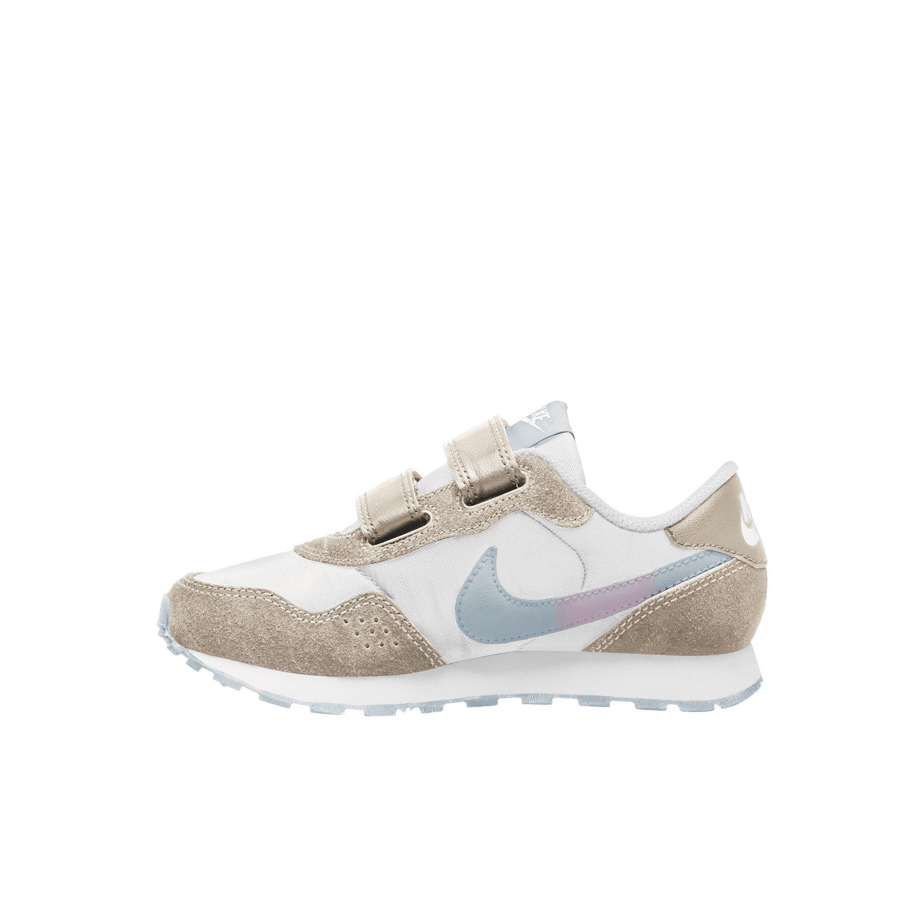 Nike MD Valiant "White/Aura/Light Orewood Brown/Aura" Preschool Boys' Shoe - WHITE Thumbnail View 2