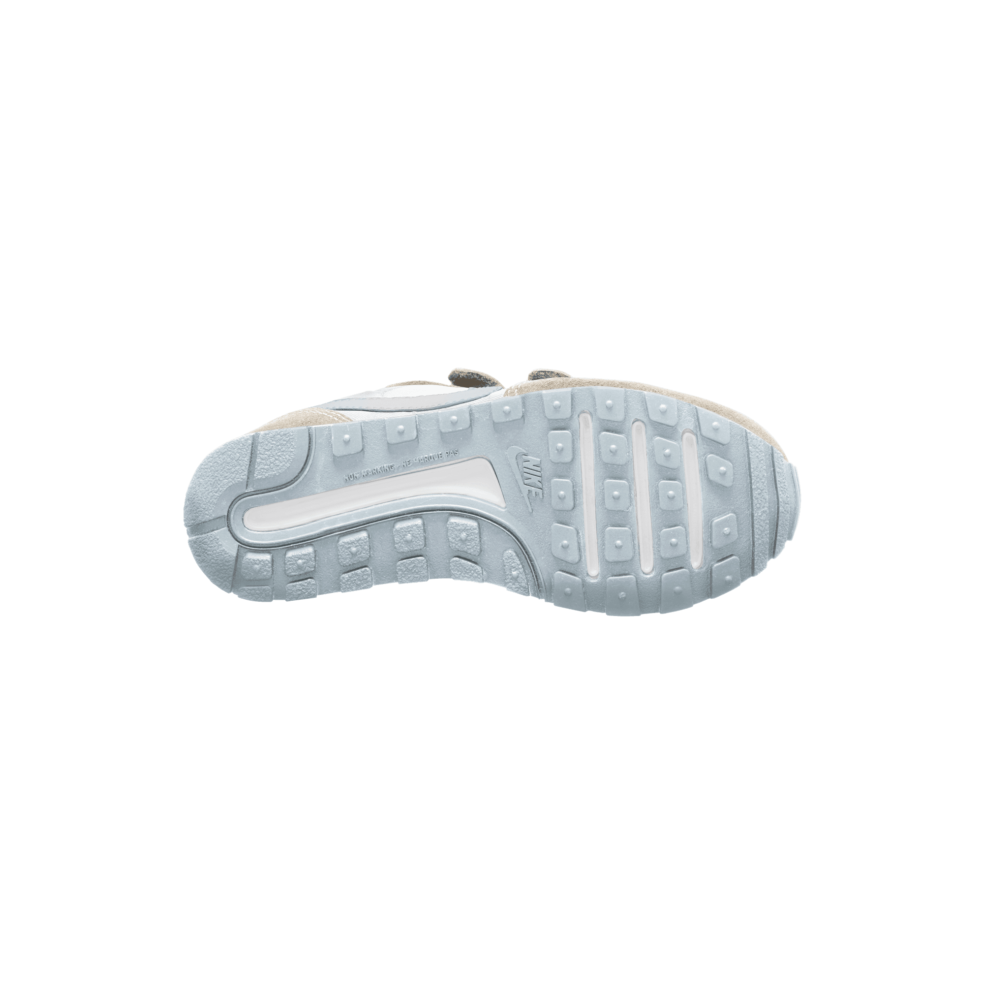 Nike MD Valiant "White/Aura/Light Orewood Brown/Aura" Preschool Boys' Shoe - WHITE Thumbnail View 3