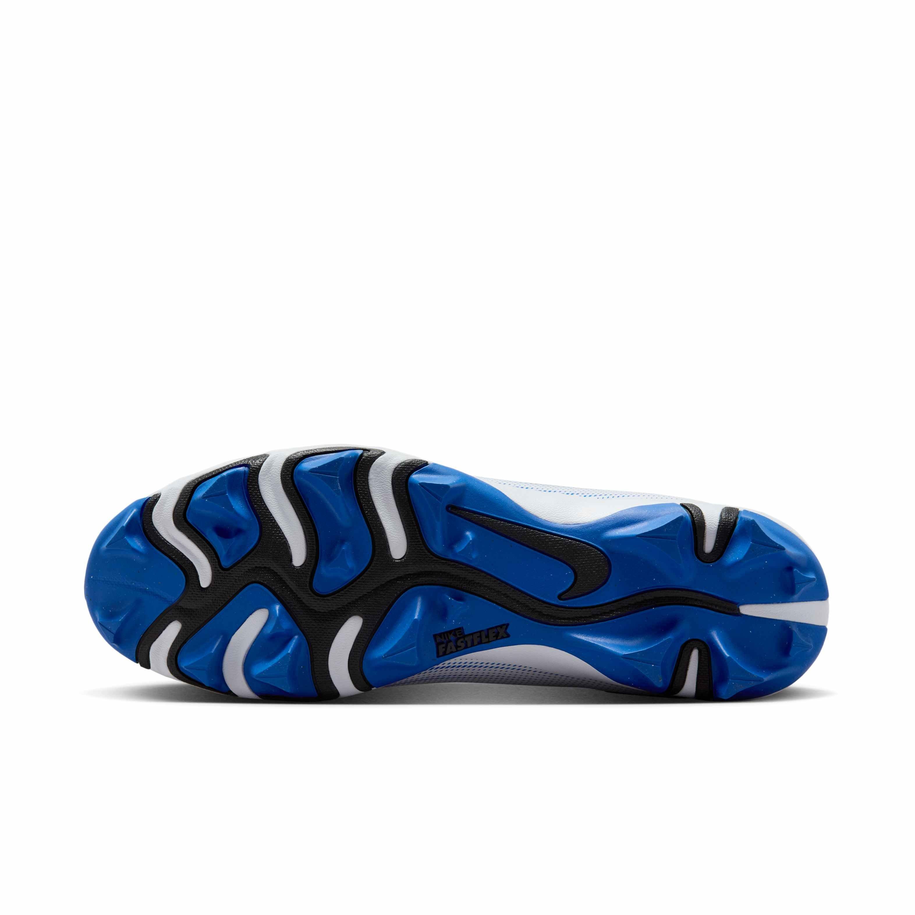 Nike Vapor Shark 3 "White/Racer Blue/Black" Men's Football Cleat - WHITE/BLUE/BLACK Thumbnail View 6