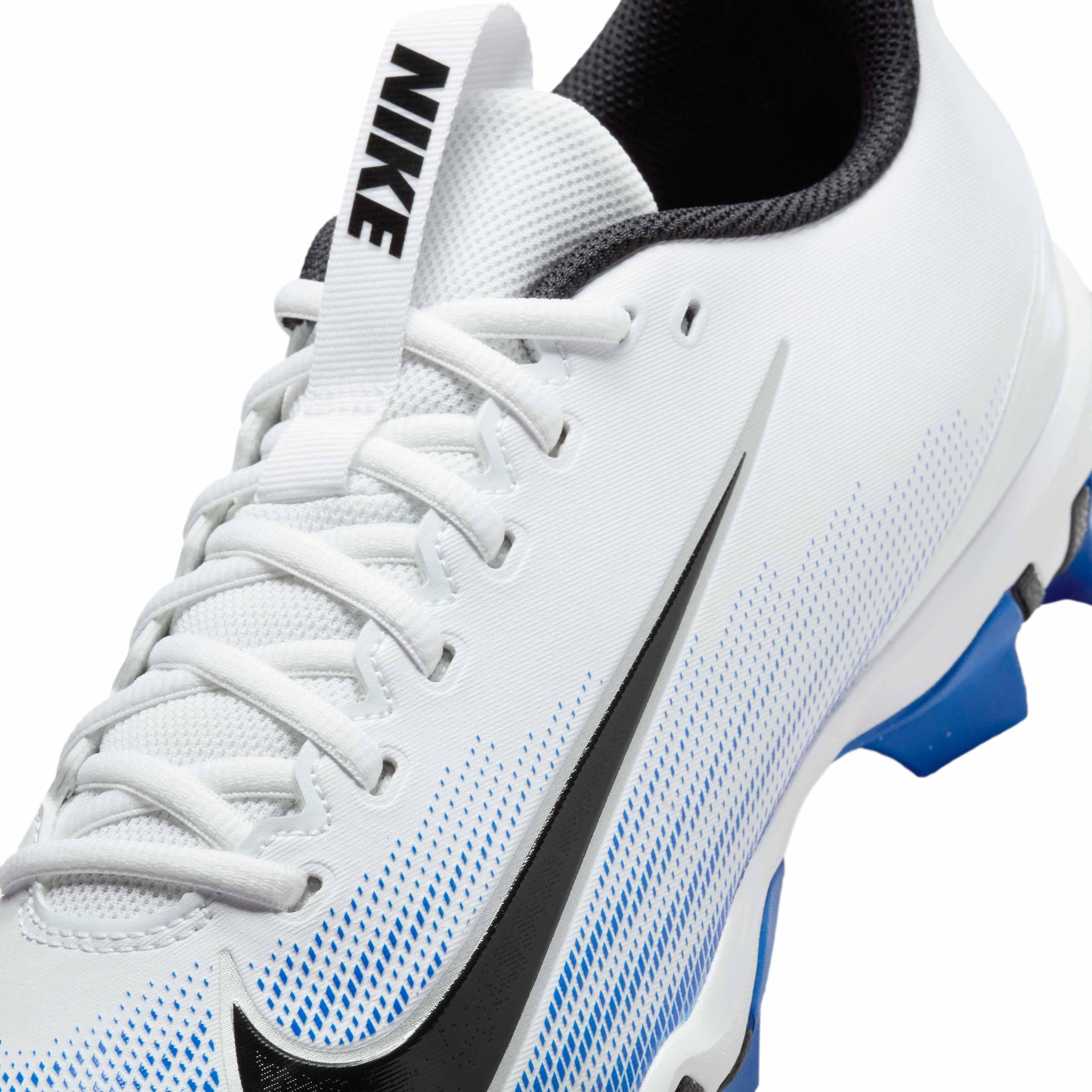 Nike Vapor Shark 3 "White/Racer Blue/Black" Men's Football Cleat - WHITE/BLUE/BLACK Thumbnail View 8
