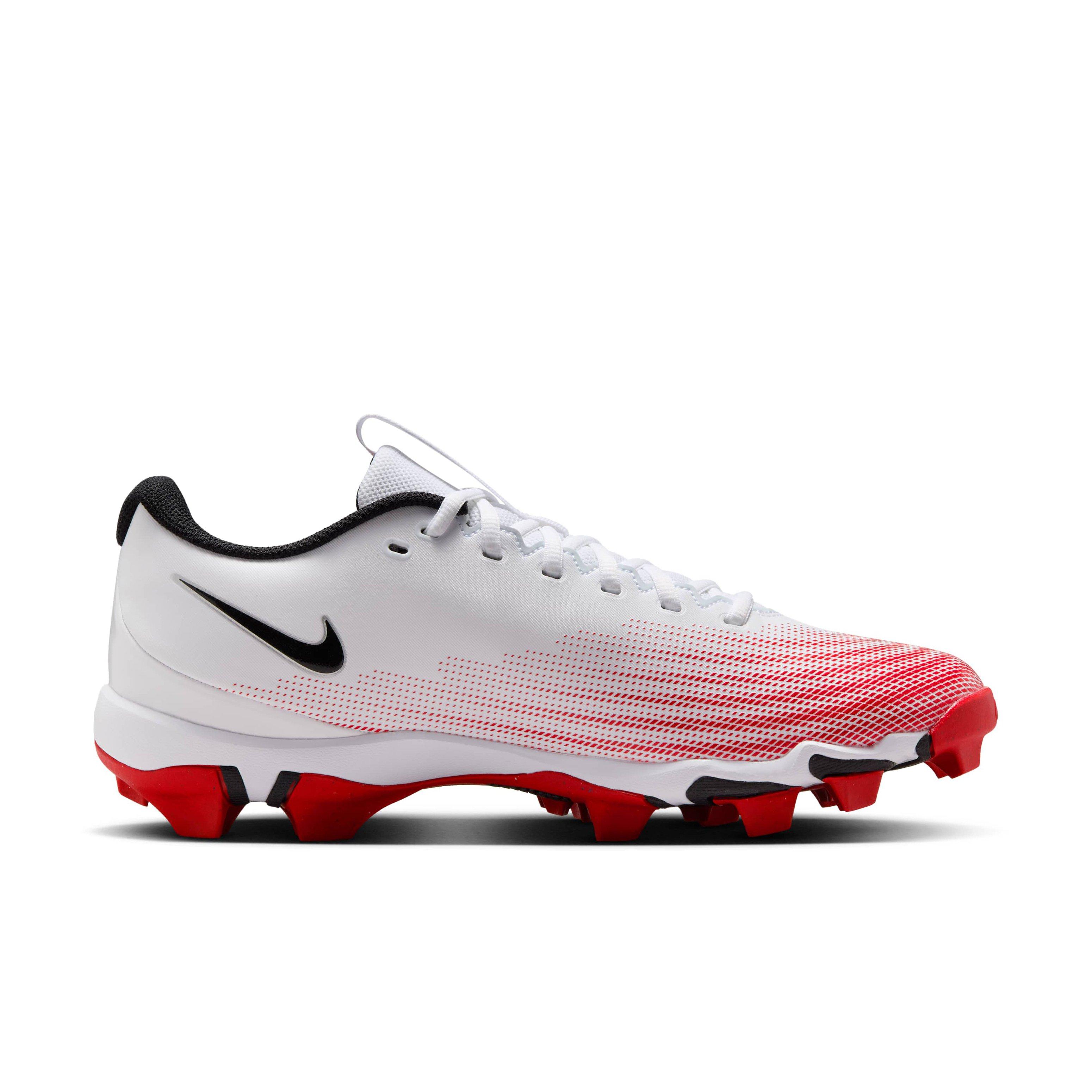 Nike Vapor Shark 3 "White/University Red/Black" Men's Football Cleat - WHITE/RED/BLACK Thumbnail View 1