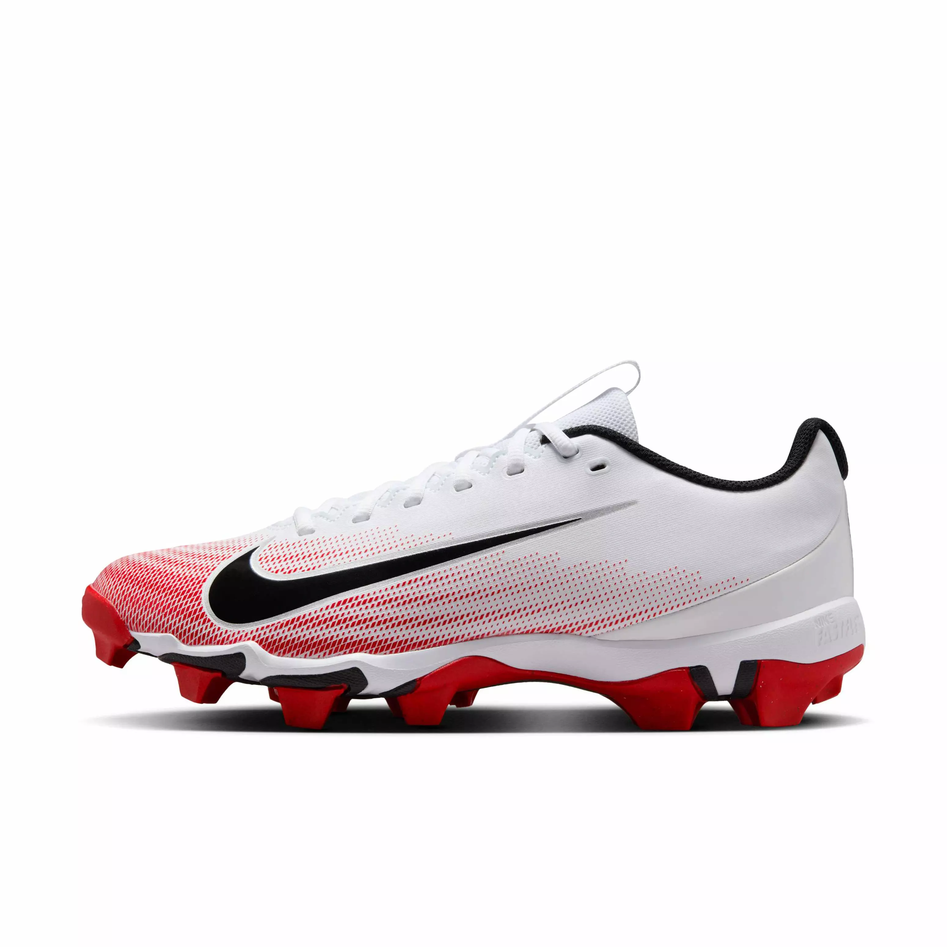 Nike Vapor Shark 3 "White/University Red/Black" Men's Football Cleat - WHITE/RED/BLACK