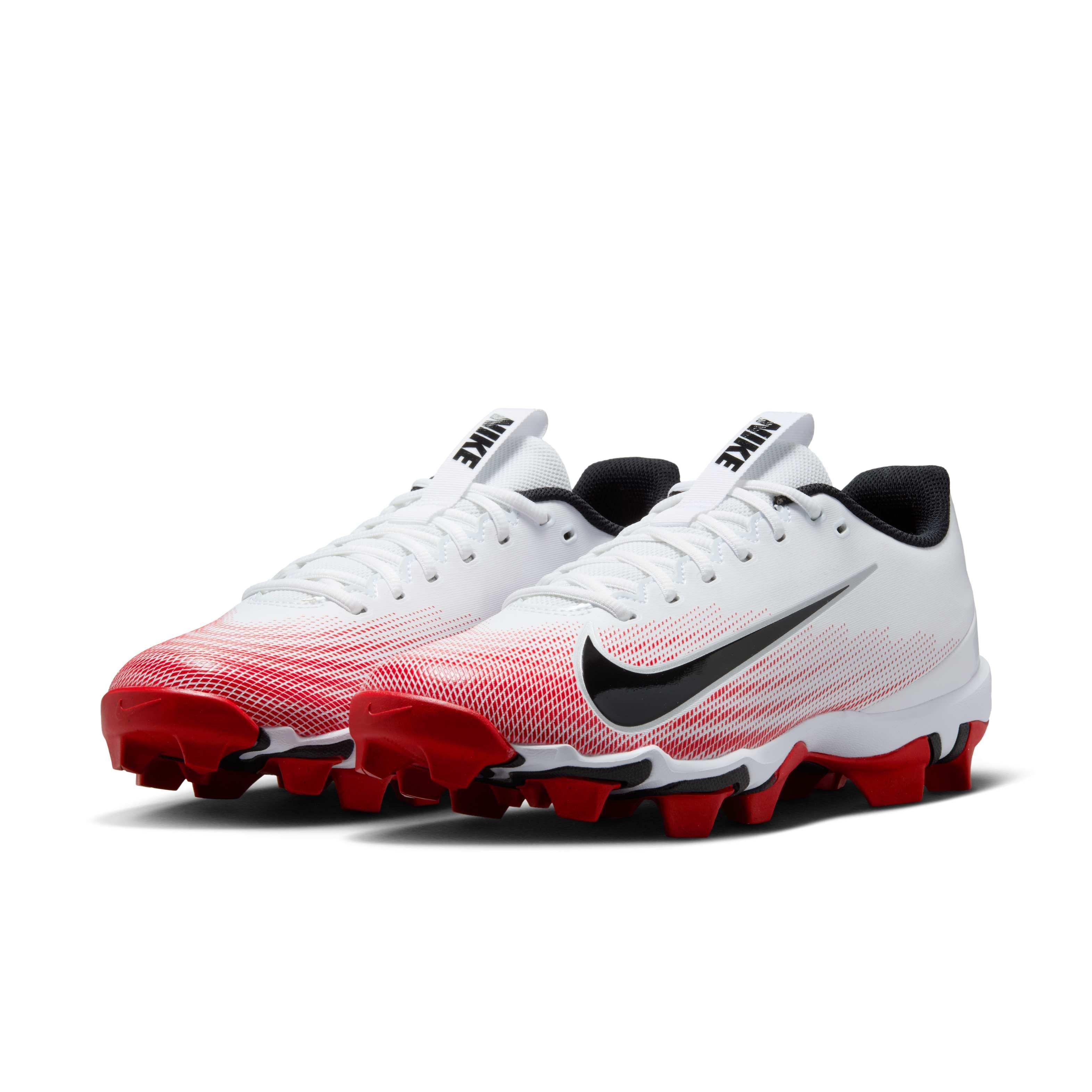 Nike Vapor Shark 3 "White/University Red/Black" Men's Football Cleat - WHITE/RED/BLACK Thumbnail View 3